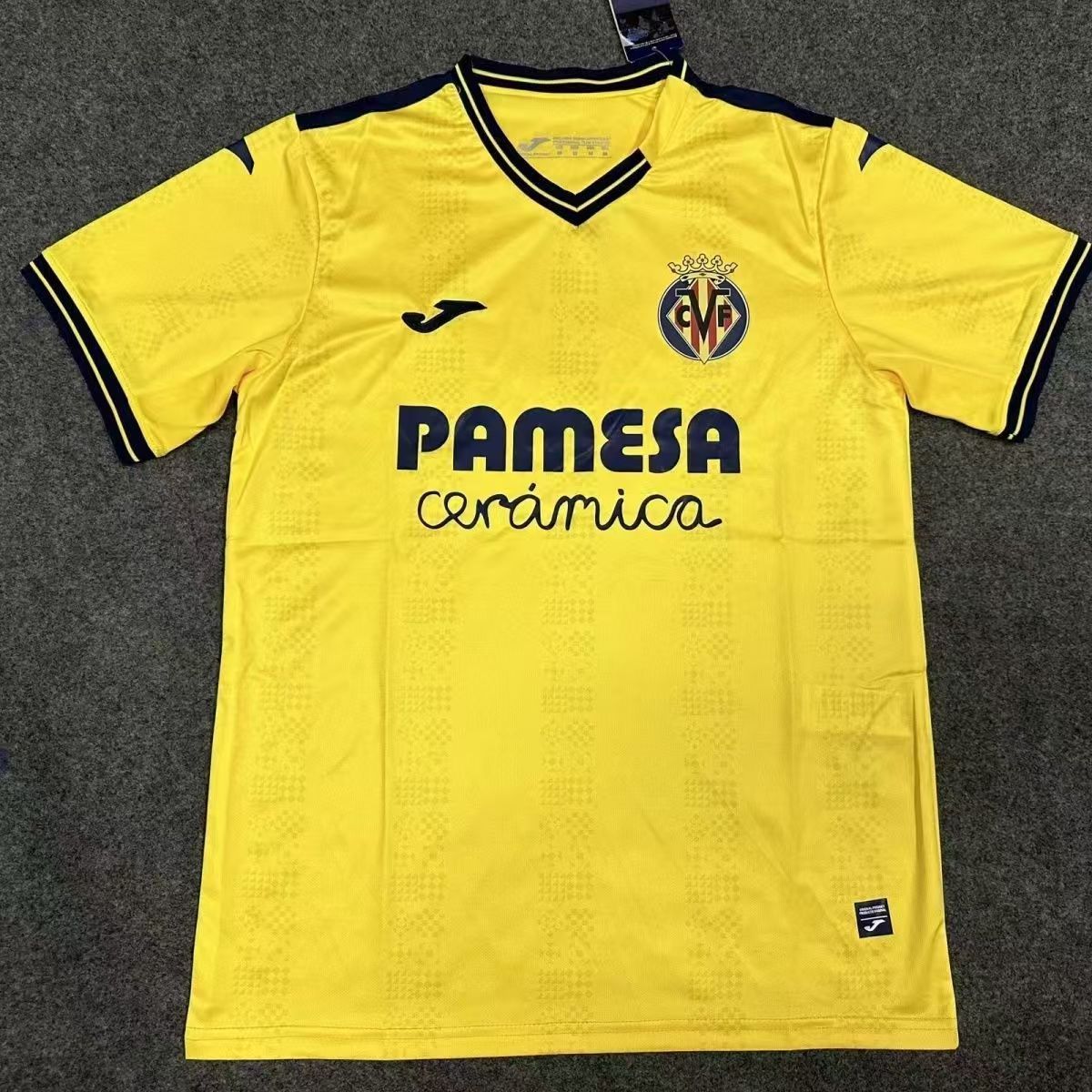 24-25 season Villarreal home jersey Ayoze Perez, Tierno Bari, Baena