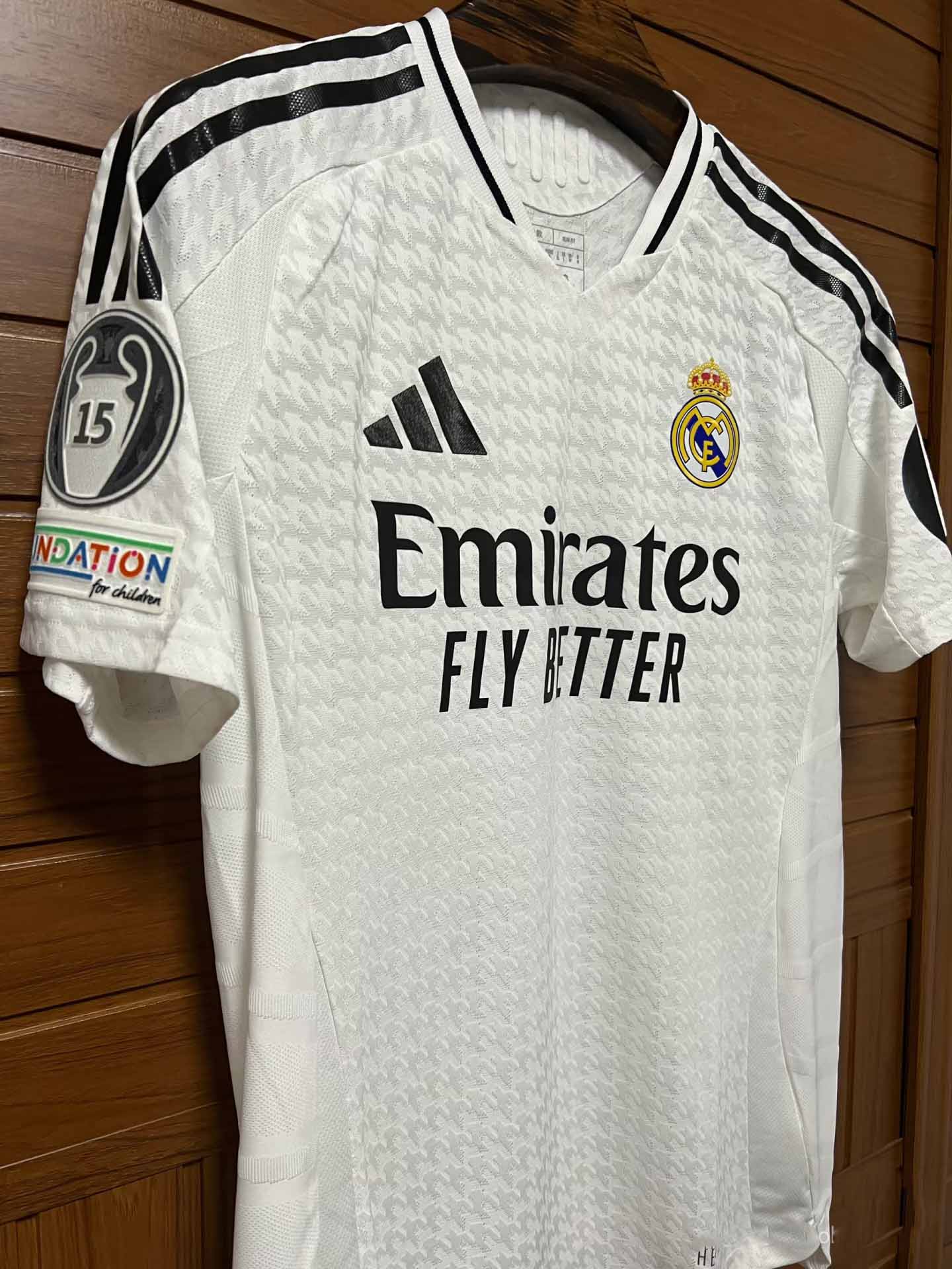 24-25 season Real Madrid home jersey Mbappe Vinicius Bellingham