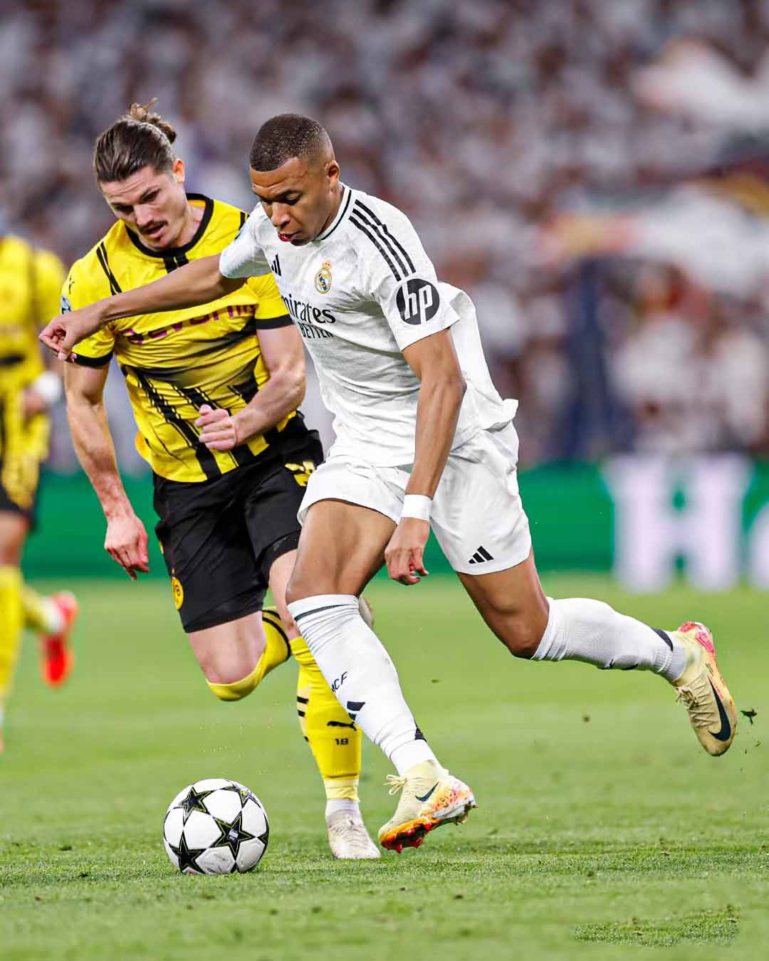 24-25 season Real Madrid home jersey Mbappe Vinicius Bellingham