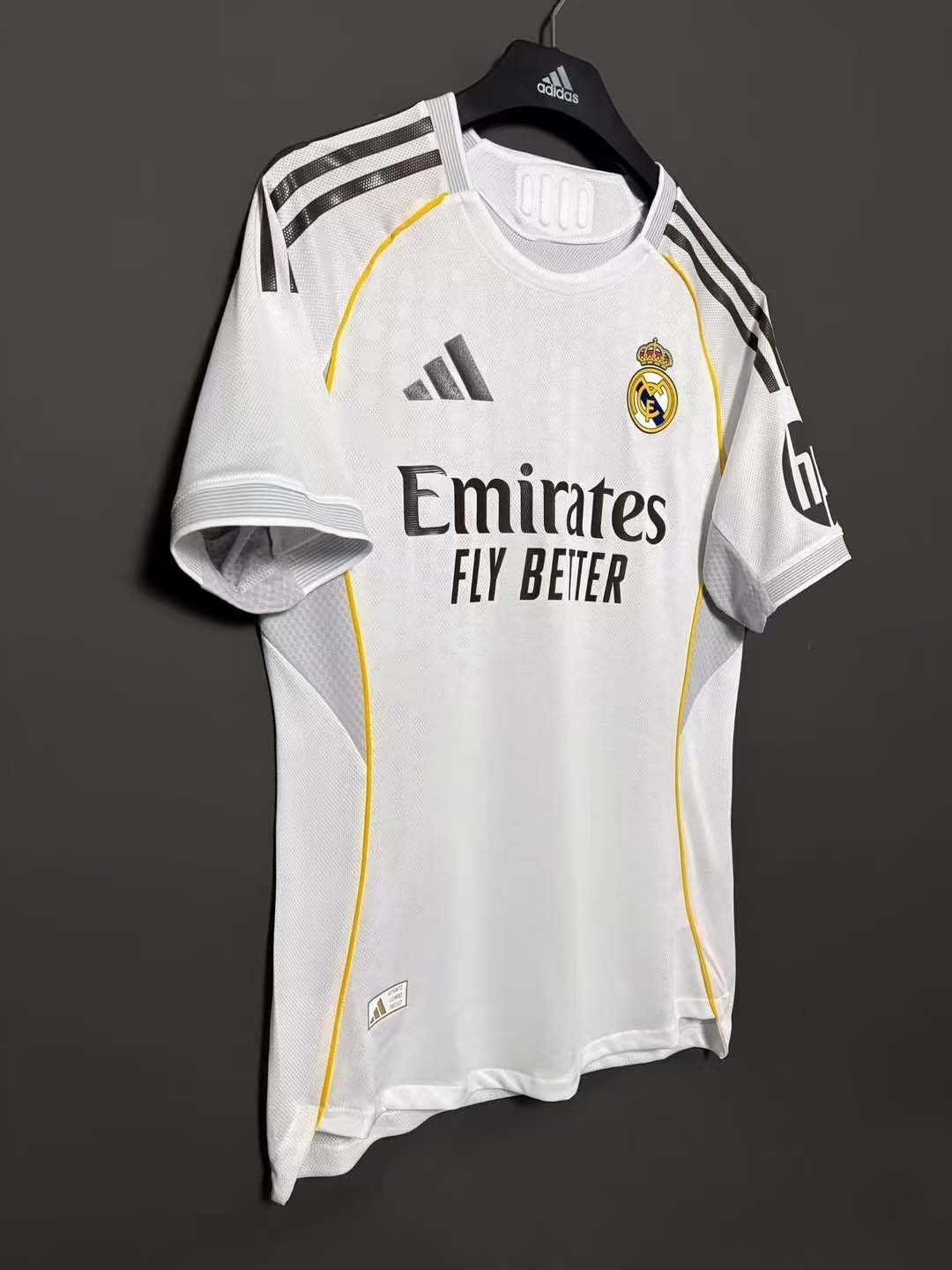 25-26 season Real Madrid home jersey Mbappe Vinicius Bellingham
