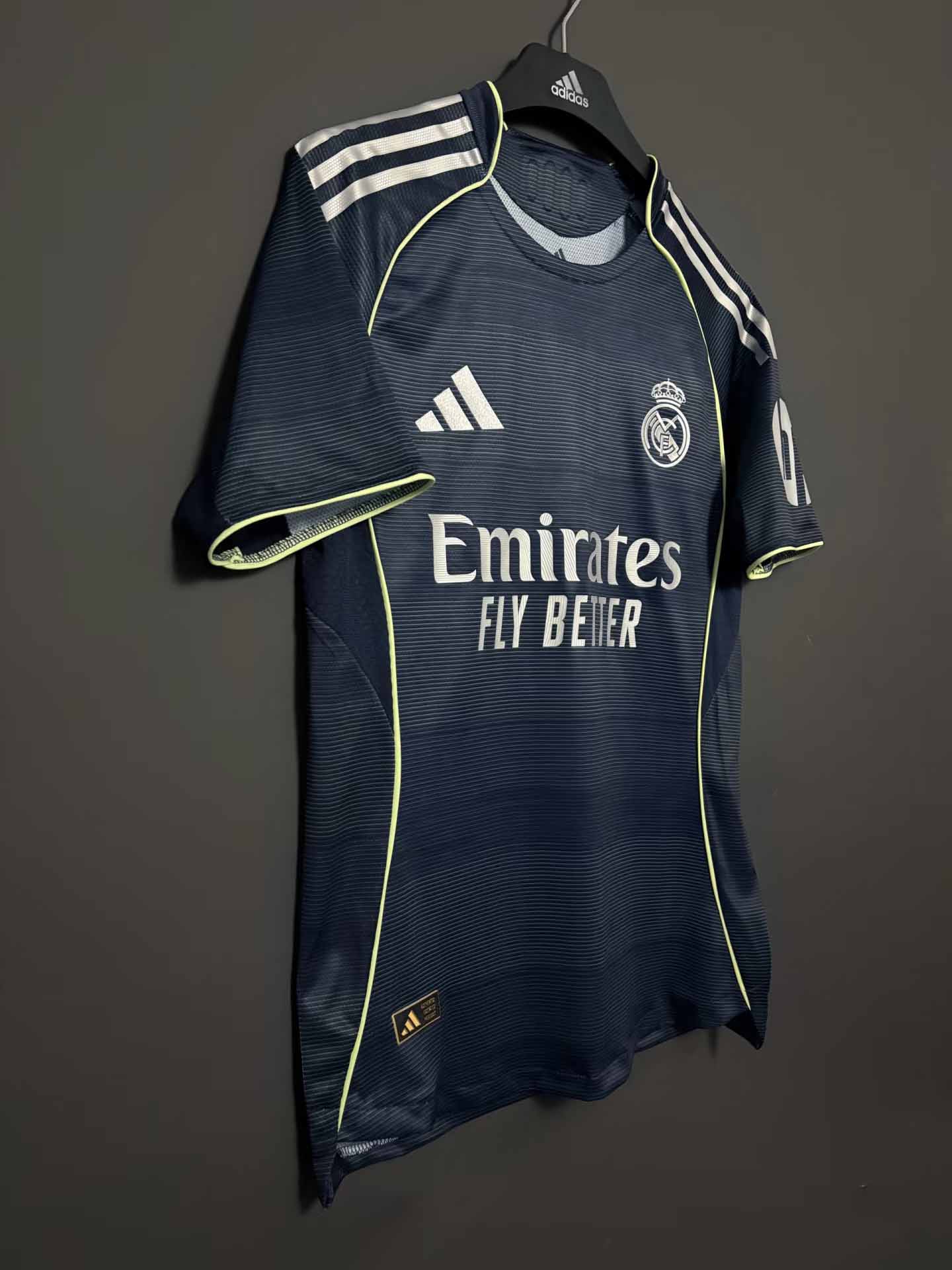 25-26 season Real Madrid away jersey Mbappe Vinicius Bellingham