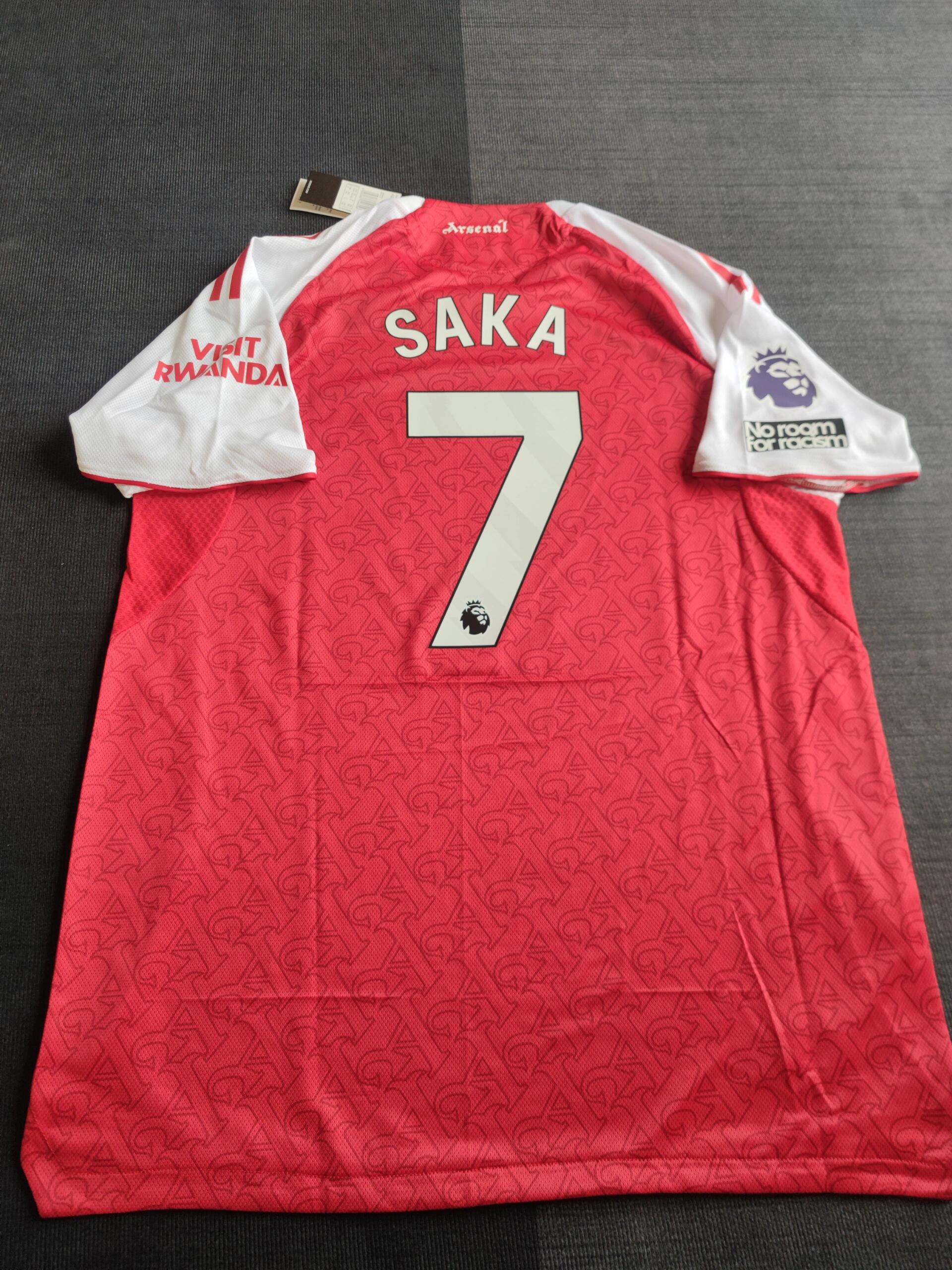 Arsenal home jersey 25-26 season, Kai Havertz, Martin Odegaard, Bukayo Saka