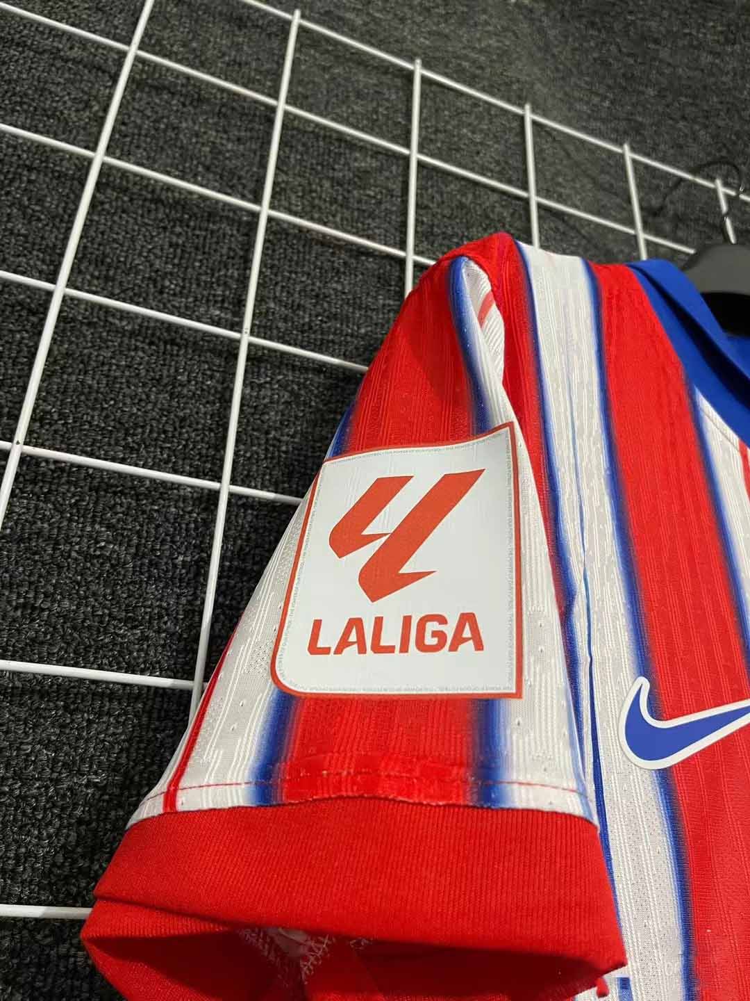 24-25 season Atletico Madrid home jersey Alvarez, Alexander Soros, Griezmann