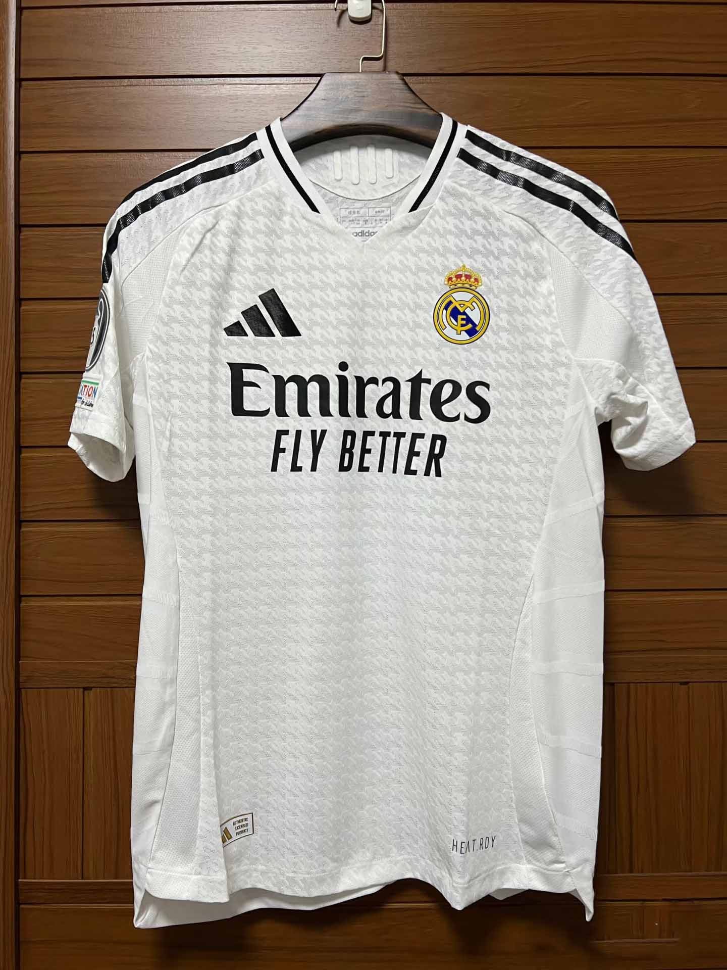 24-25 season Real Madrid home jersey Mbappe Vinicius Bellingham