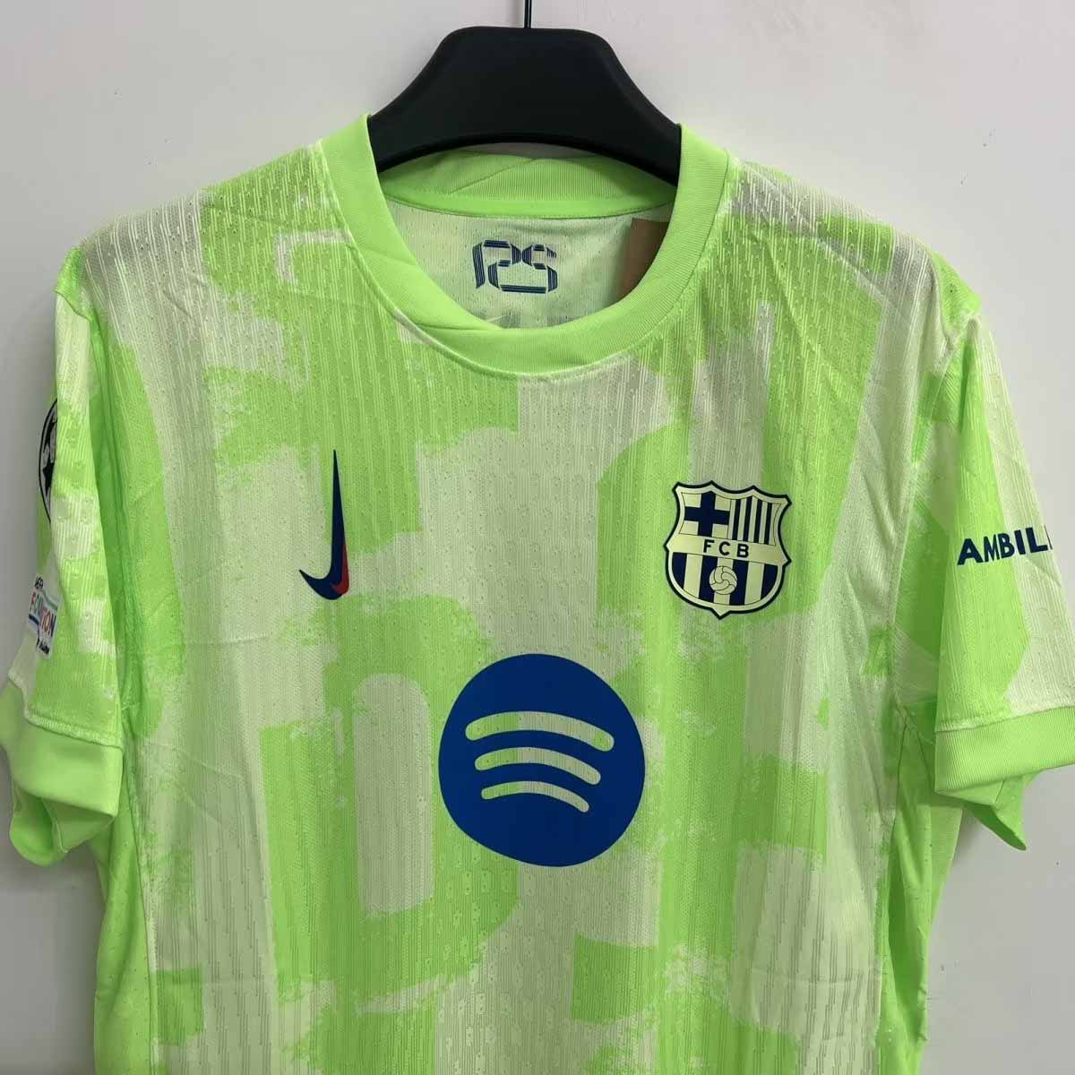 24-25 season Barcelona second away jersey Lewandowski, Yamaru and Rafinha