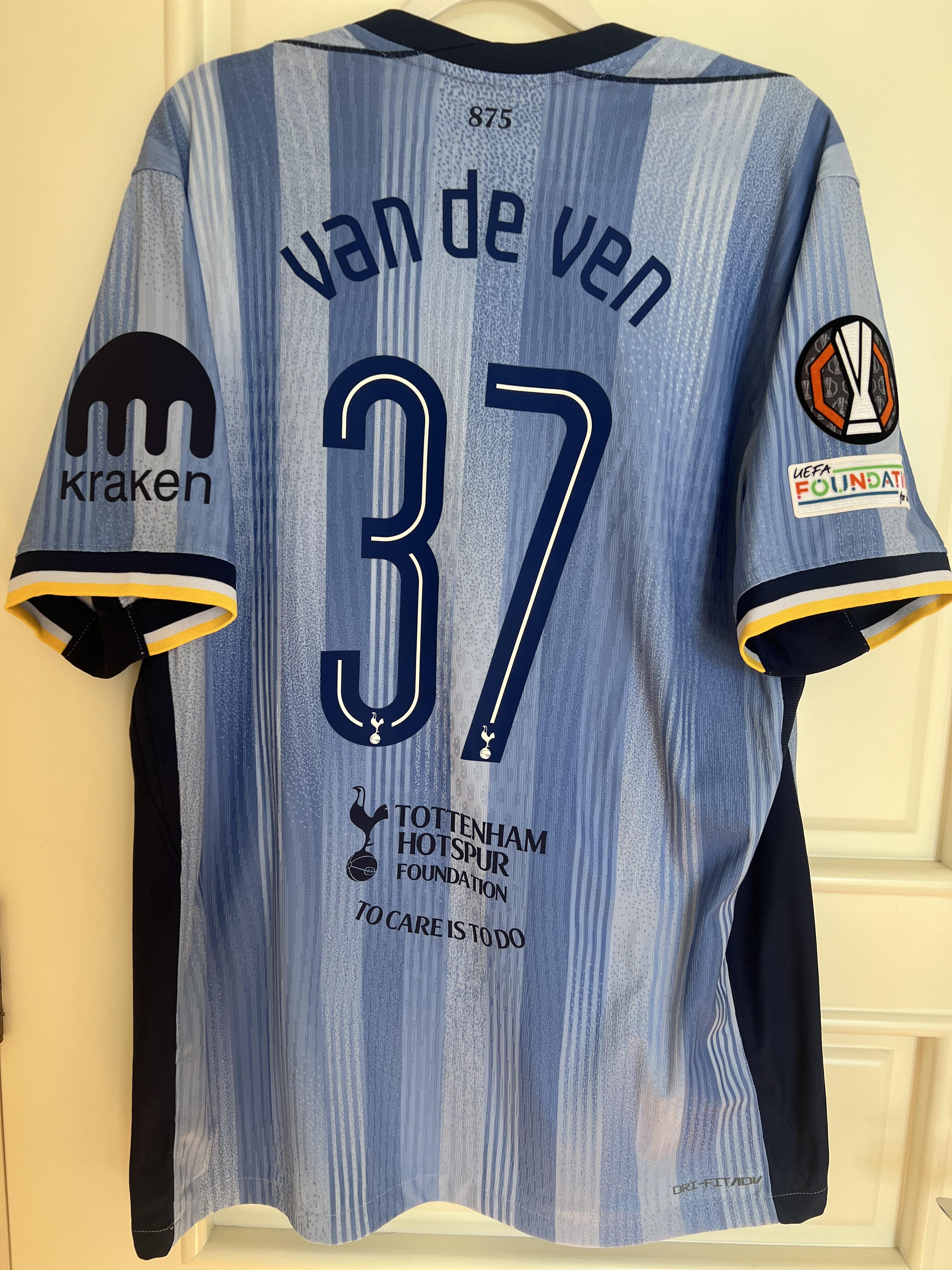 24-25 season Tottenham away jersey, Solanke, Son Heung-min, Andrade, Romero