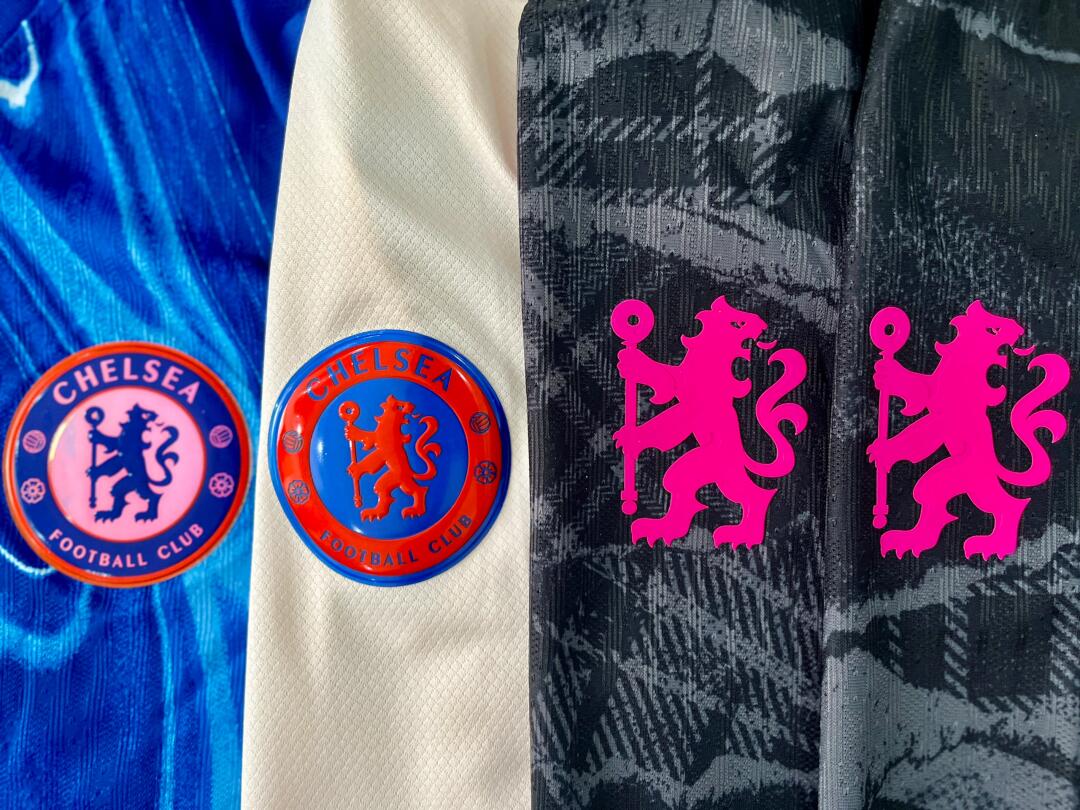 24-25 Chelsea home kit, Nicolas Jackson, Enzo Fernandez, Pedro Neto, Sancho