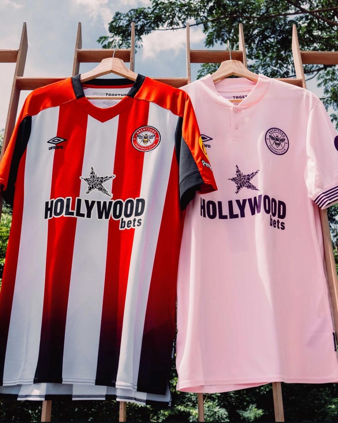 24-25 season Brentford away jersey, Mbemo, Visa, Shad, Carvalho