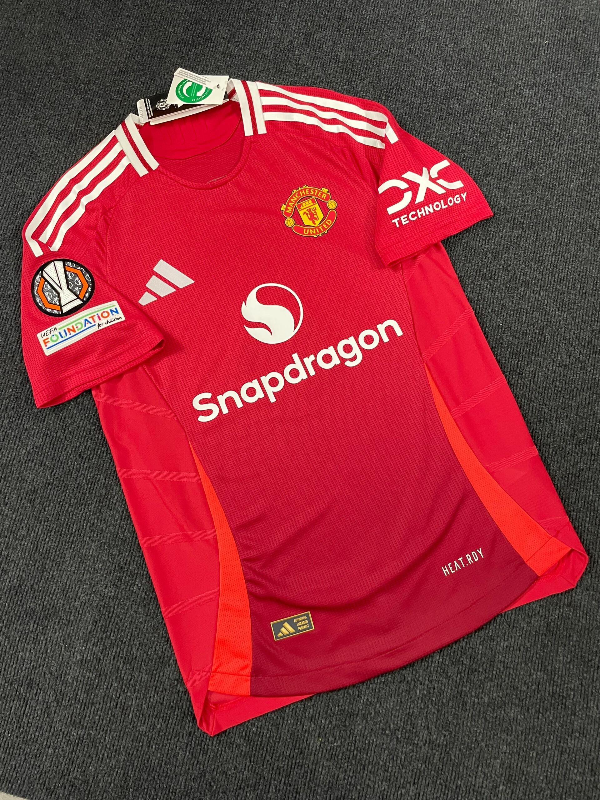 24-25 season Manchester United home jersey, Amad, Ghanacho, Rashford, Martinez