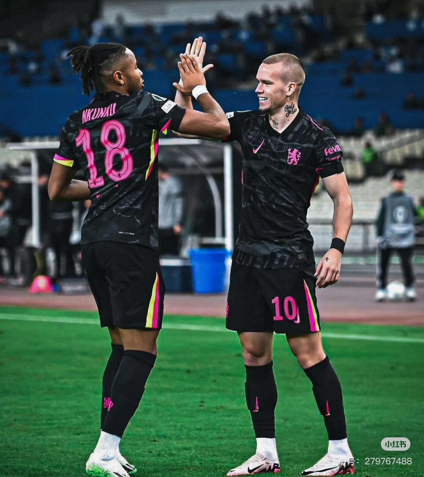 24-25 Chelsea away kit, Nicolas Jackson, Enzo Fernandez, Pedro Neto, Sancho