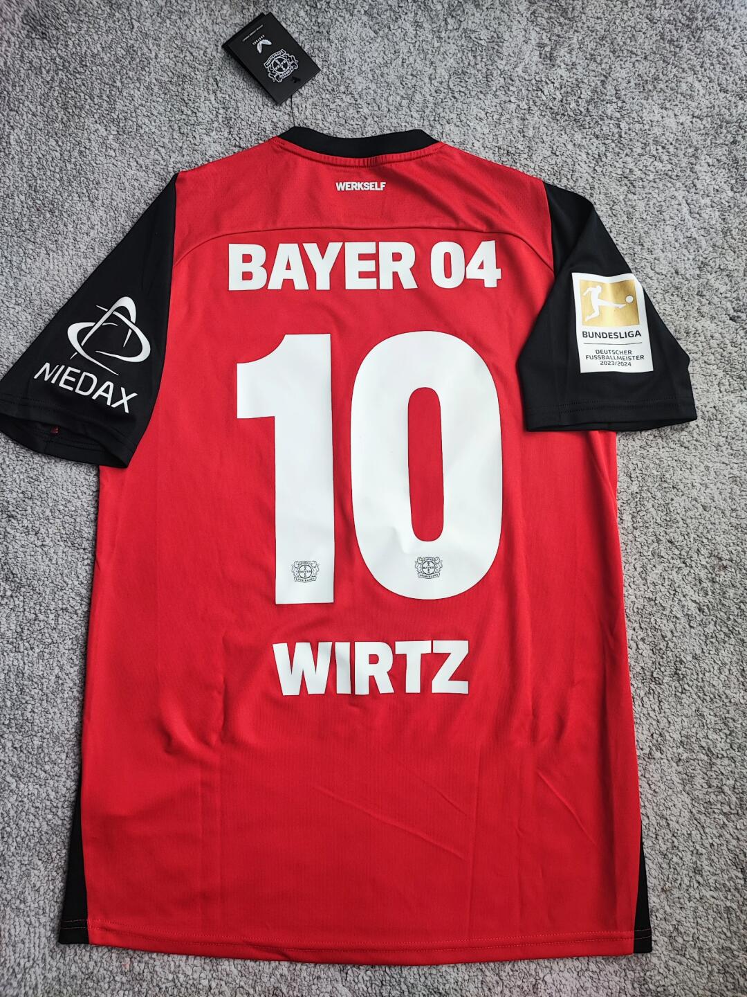 24-25 season Leverkusen home jersey, Czech, Wirtz, Boniface, Adli