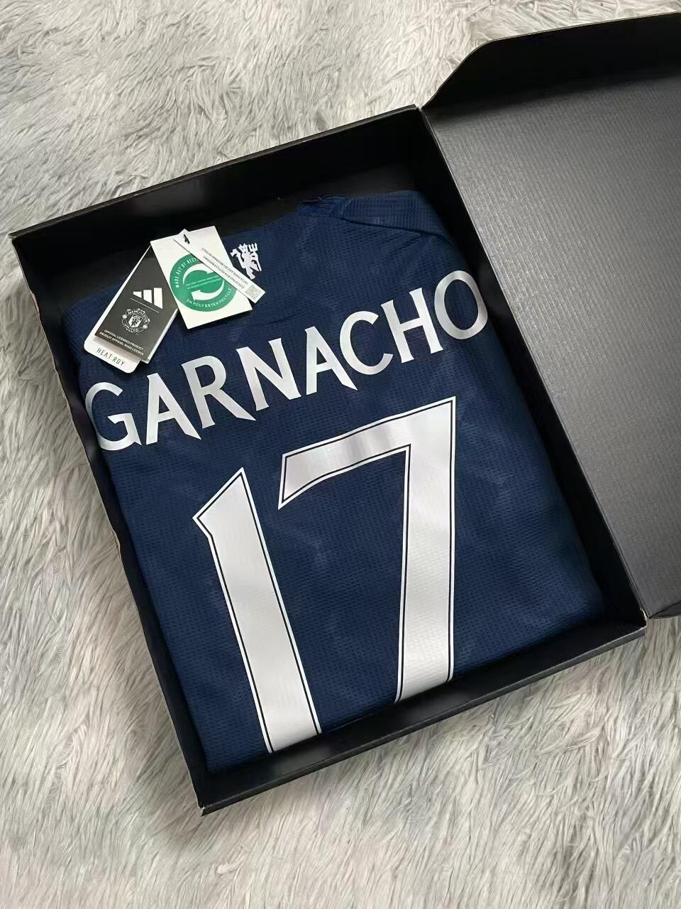 24-25 season Manchester United away jersey, Amad, Ghanacho, Rashford, Martinez