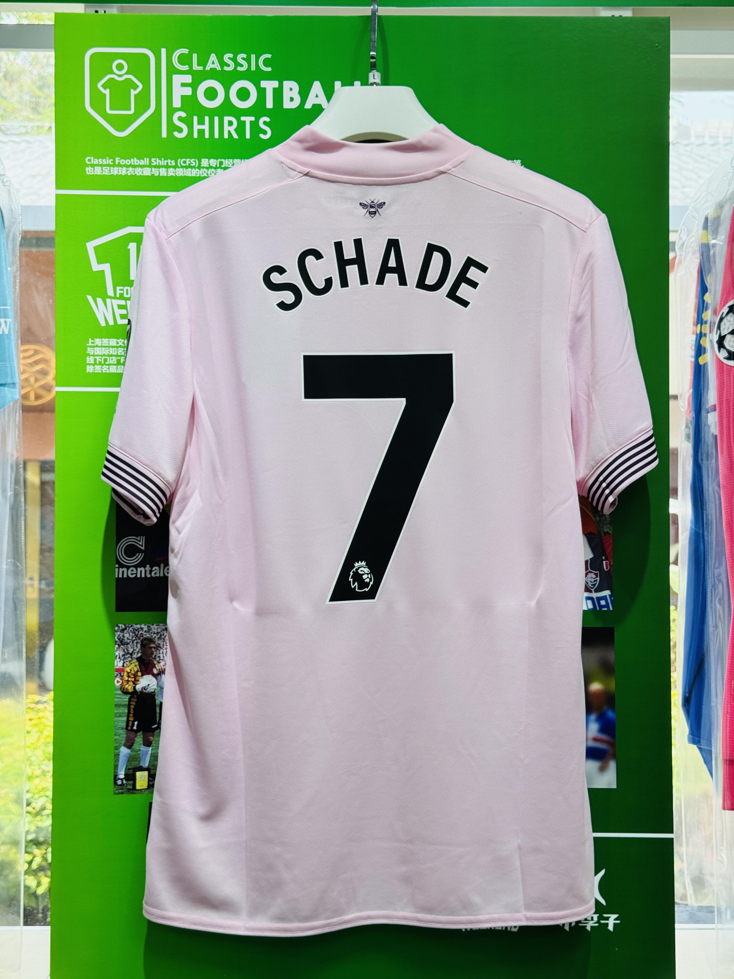 24-25 season Brentford away jersey, Mbemo, Visa, Shad, Carvalho