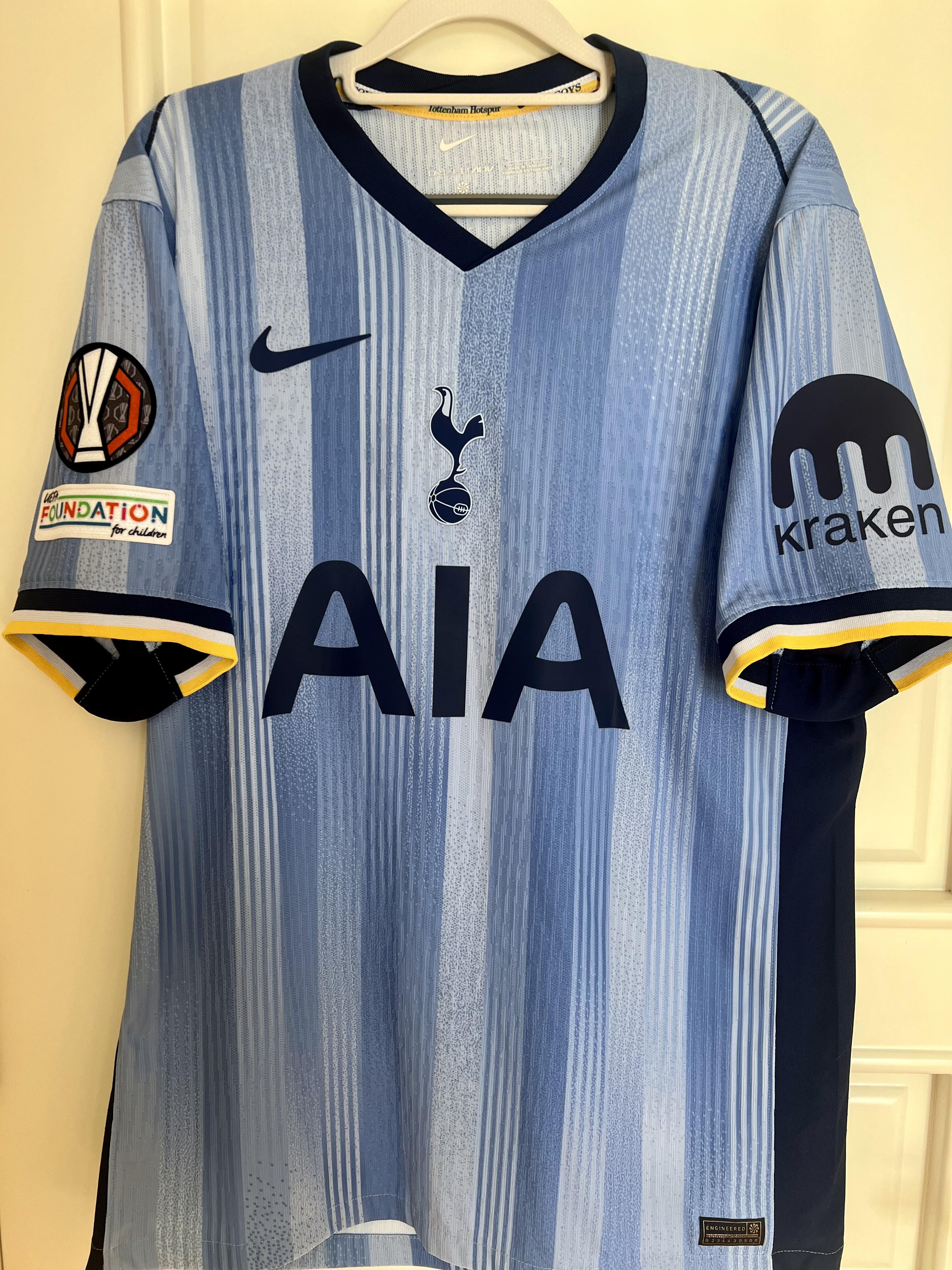 24-25 season Tottenham away jersey, Solanke, Son Heung-min, Andrade, Romero