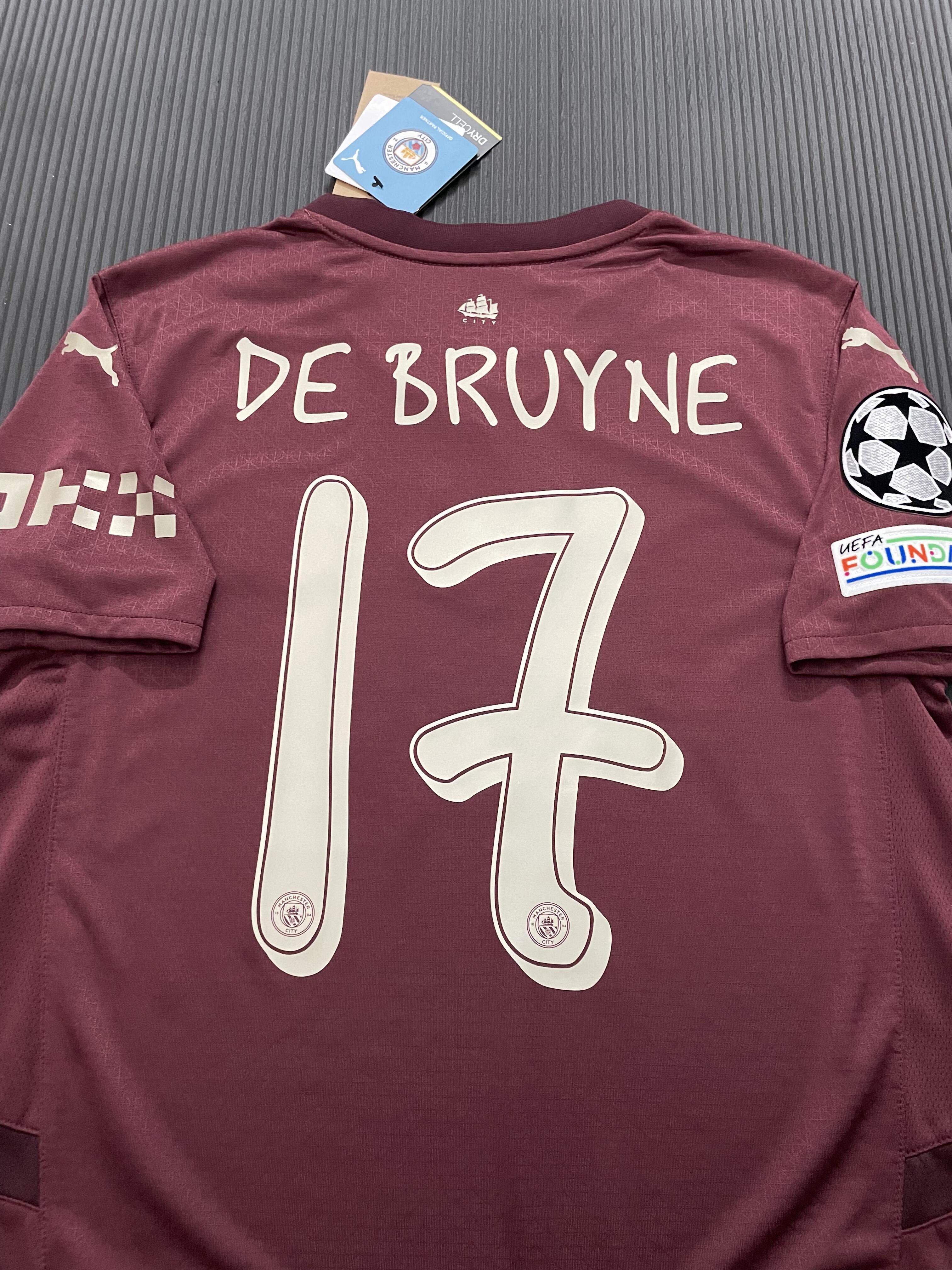 24-25 season Manchester City away jersey Haaland, De Bruyne, Malmush, Phil Foden,