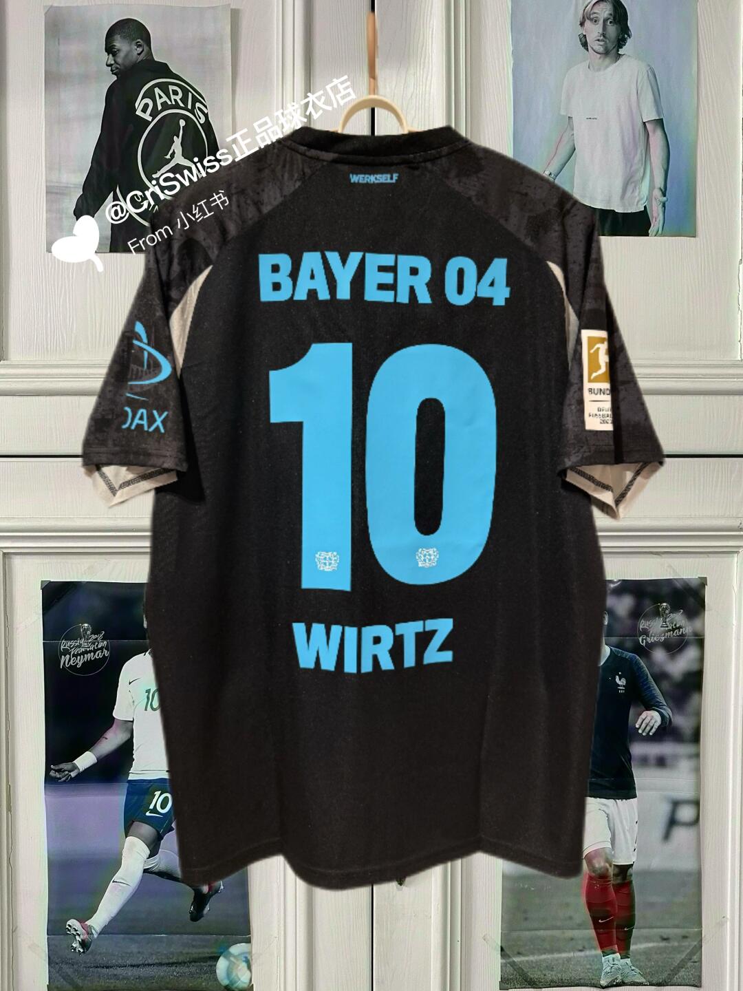 24-25 season Leverkusen away jersey, Czech, Wirtz, Boniface, Adli