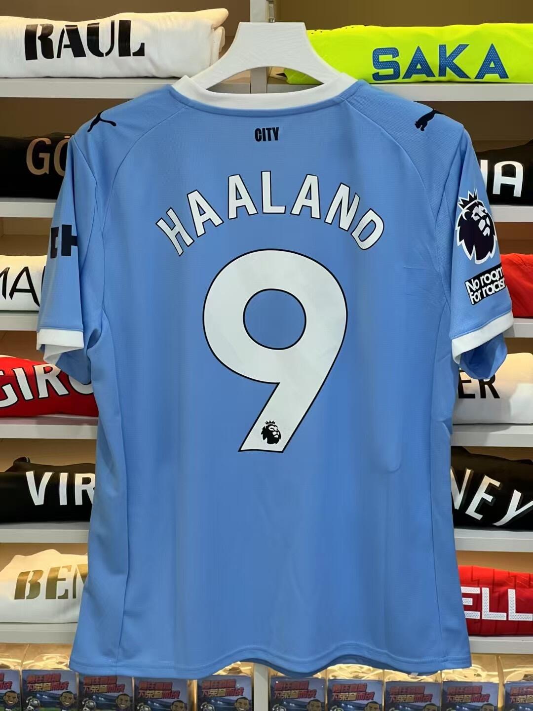 25-26 season Manchester City home jersey Haaland, De Bruyne, Malmush, Phil Foden,
