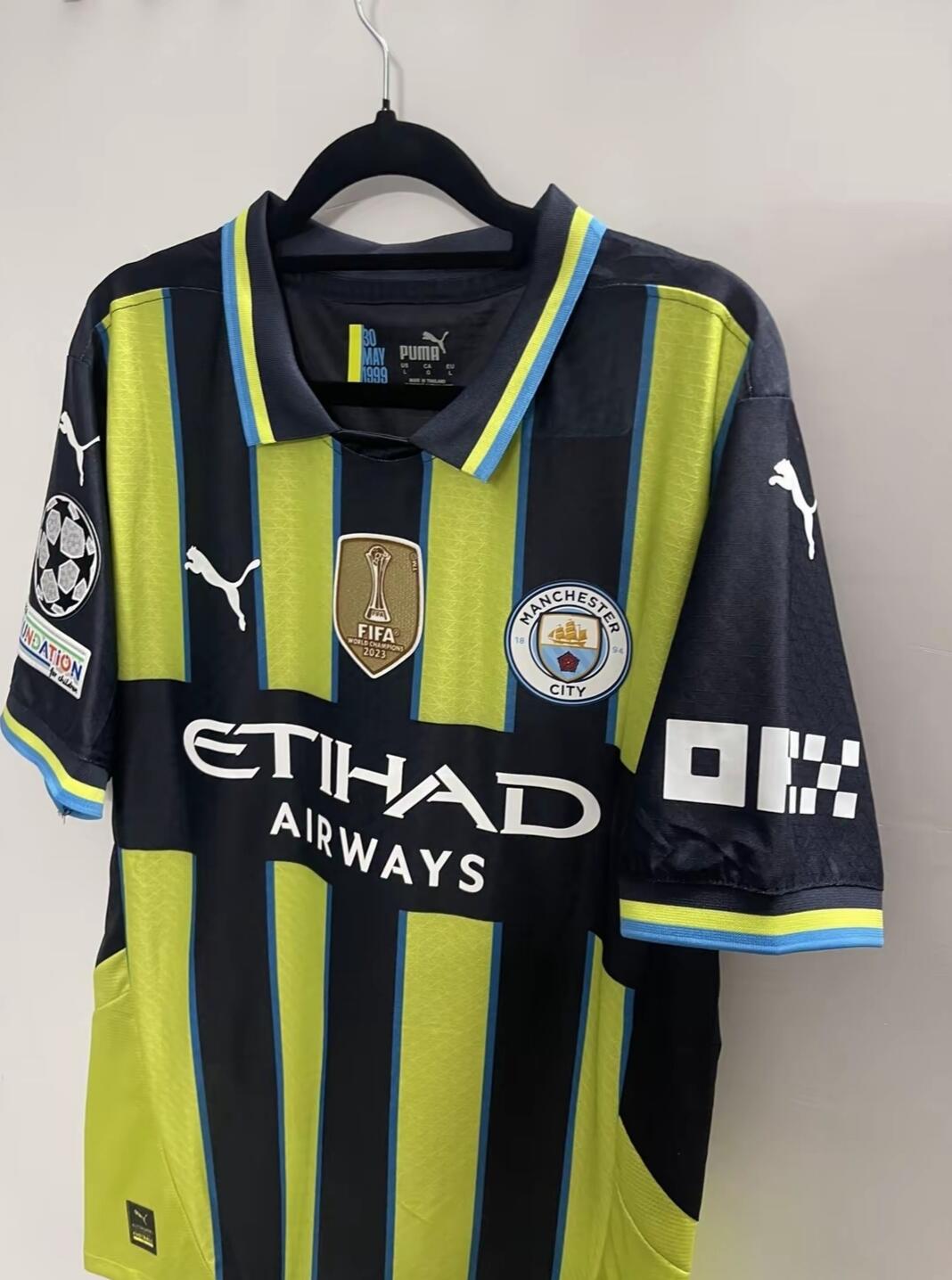 24-25 season Manchester City away jersey Haaland, De Bruyne, Malmush, Phil Foden,