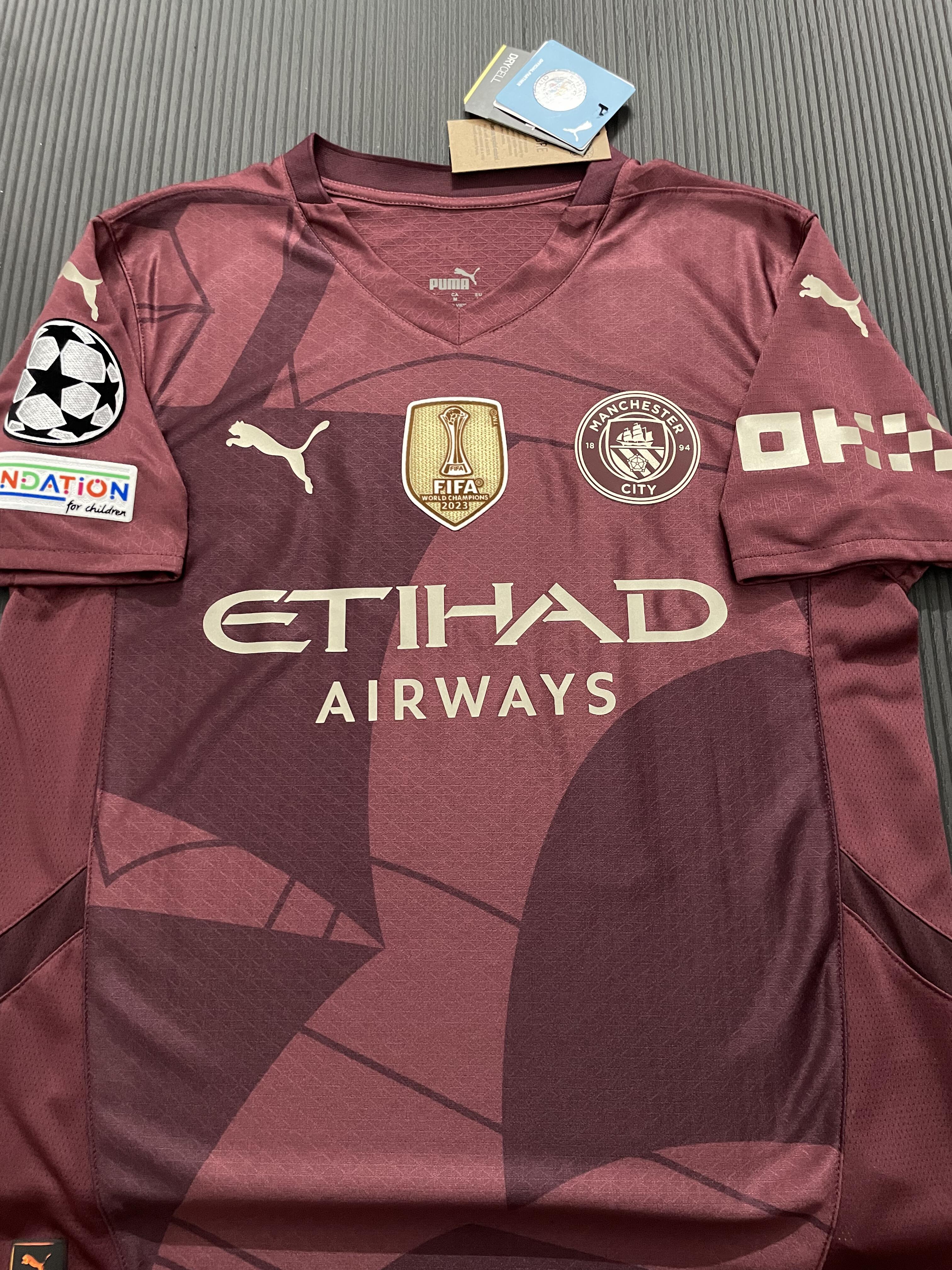 24-25 season Manchester City away jersey Haaland, De Bruyne, Malmush, Phil Foden,