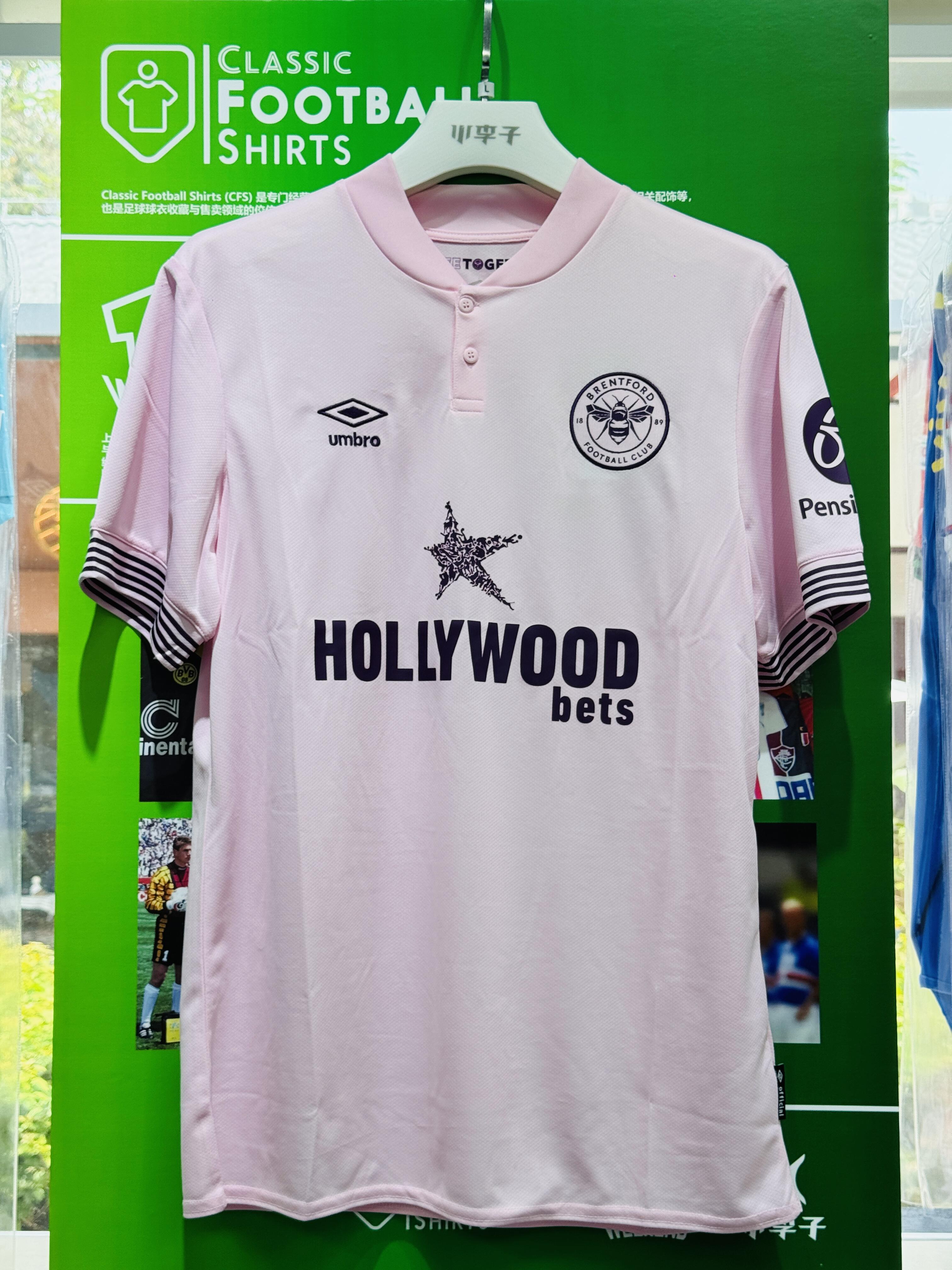 24-25 season Brentford away jersey, Mbemo, Visa, Shad, Carvalho