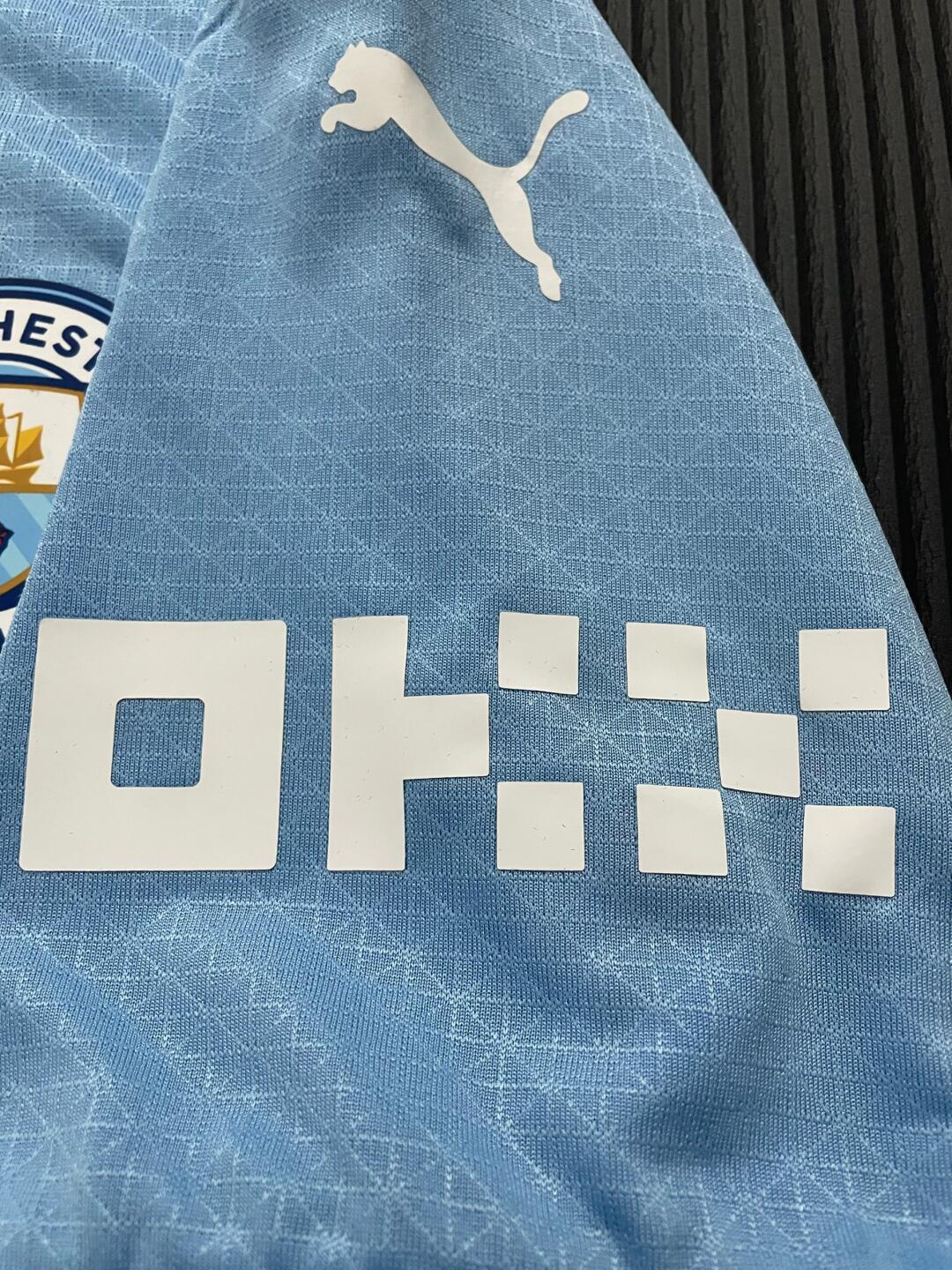 24-25 season Manchester City home jersey, Haaland, De Bruyne, Malmush, Phil Foden,