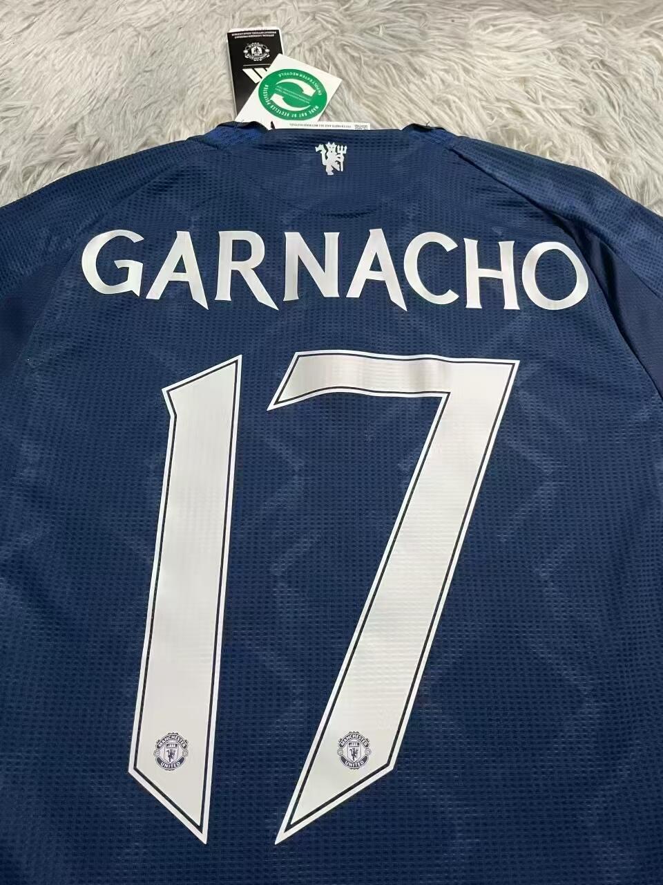 24-25 season Manchester United away jersey, Amad, Ghanacho, Rashford, Martinez