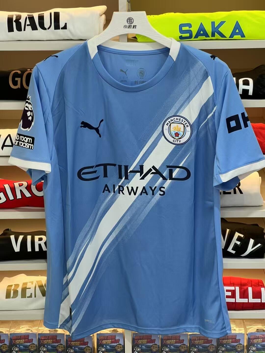 25-26 season Manchester City home jersey Haaland, De Bruyne, Malmush, Phil Foden,