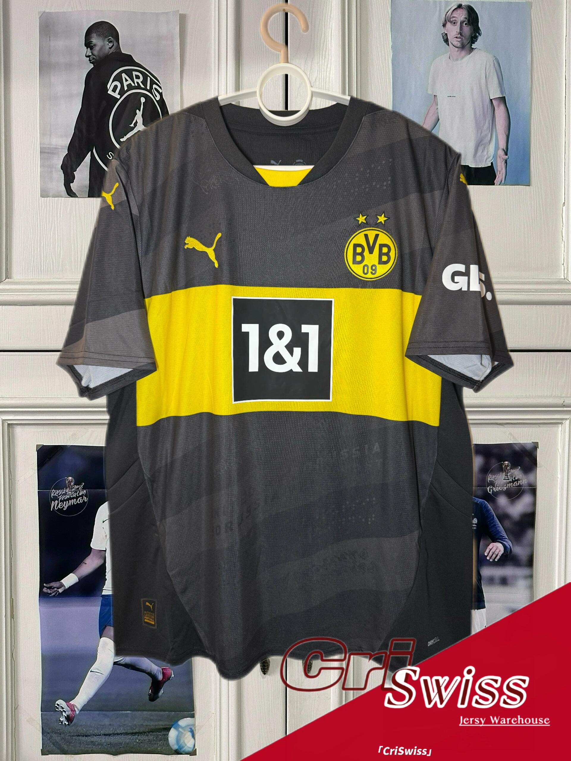 24-25 season Dortmund away jersey, Reus, Guirassi, Bale, Adeyemi