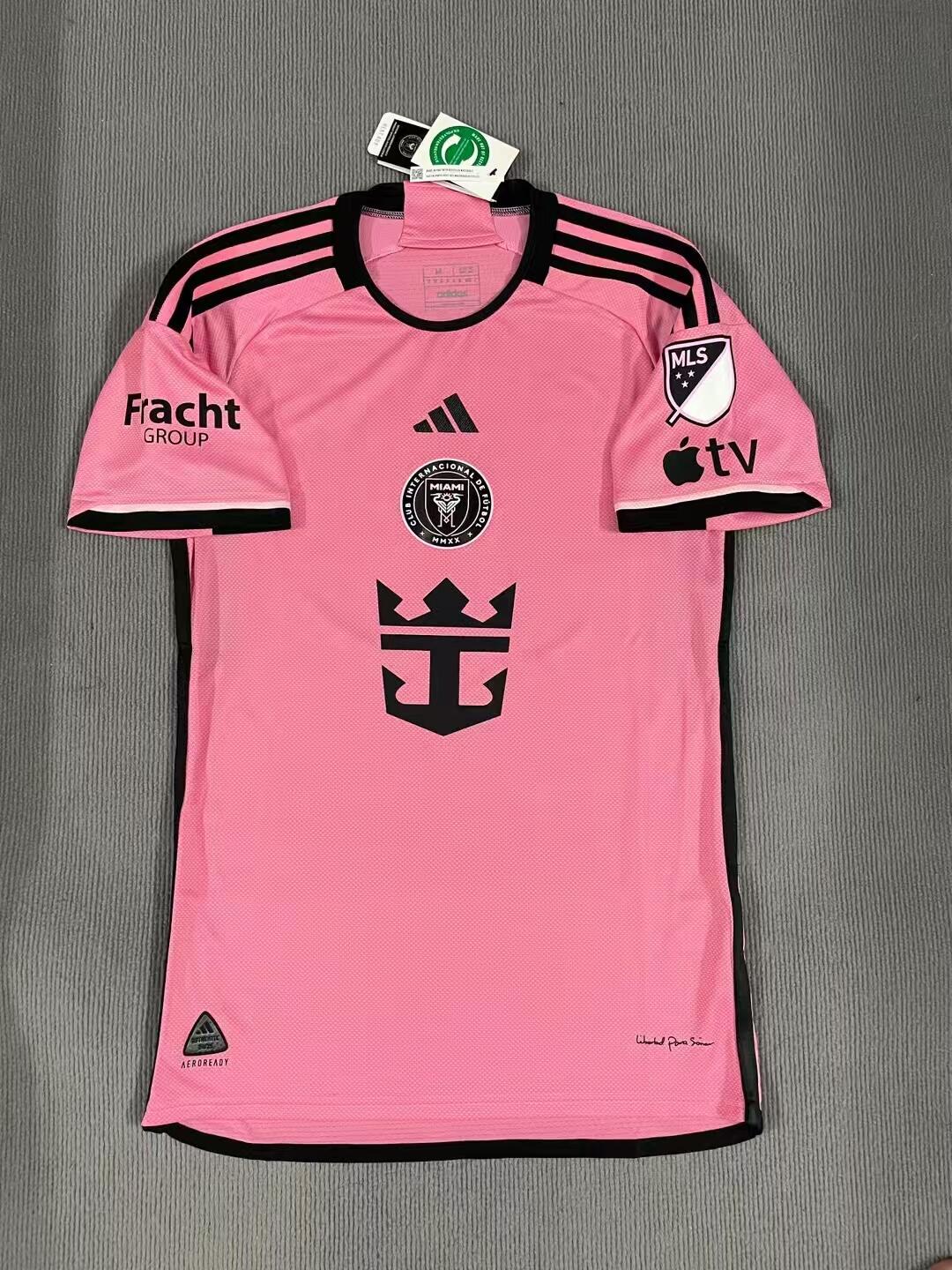 24-25 season Miami home jersey, No. 10 Messi, No. 21 Allende, No. 9 Suarez, No. 30 Kremaschi