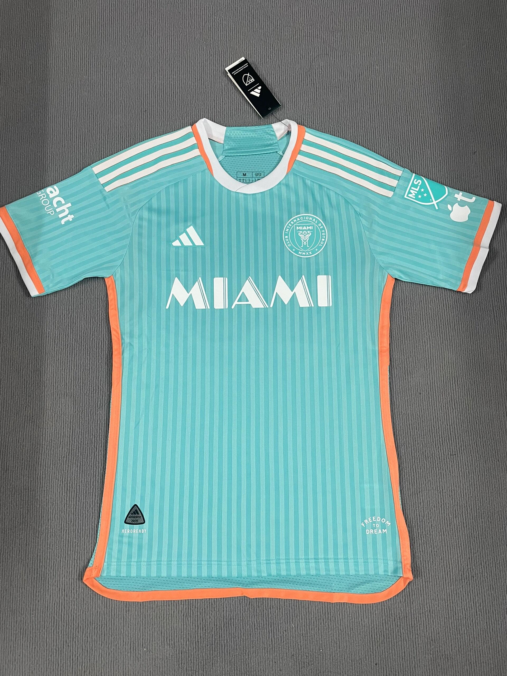 24-25 season Miami away jersey, 10 Messi, 21 Allende, 9 Suarez, 30 Kremaschi