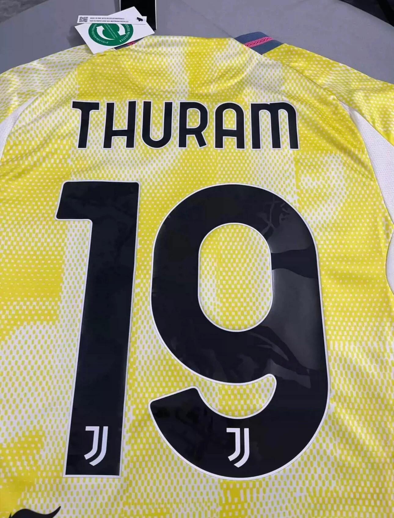 24-25 season Juventus away player jersey, Thuram, Vlahovic, Yildiz, Weah, Conceicao