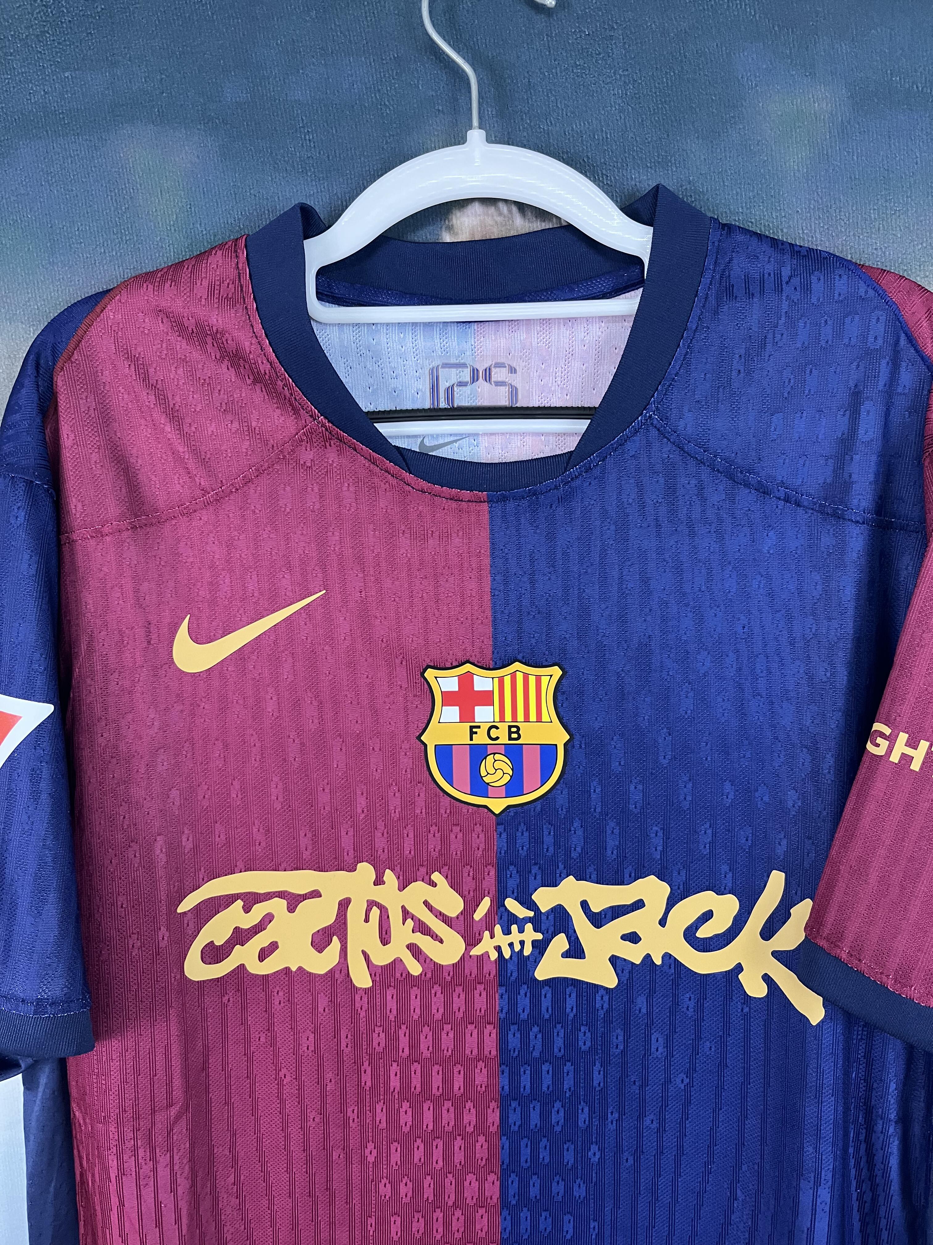 24-25 season Barcelona joint jersey, Lewandowski, Rafinha, Yamal, Ferran Torres