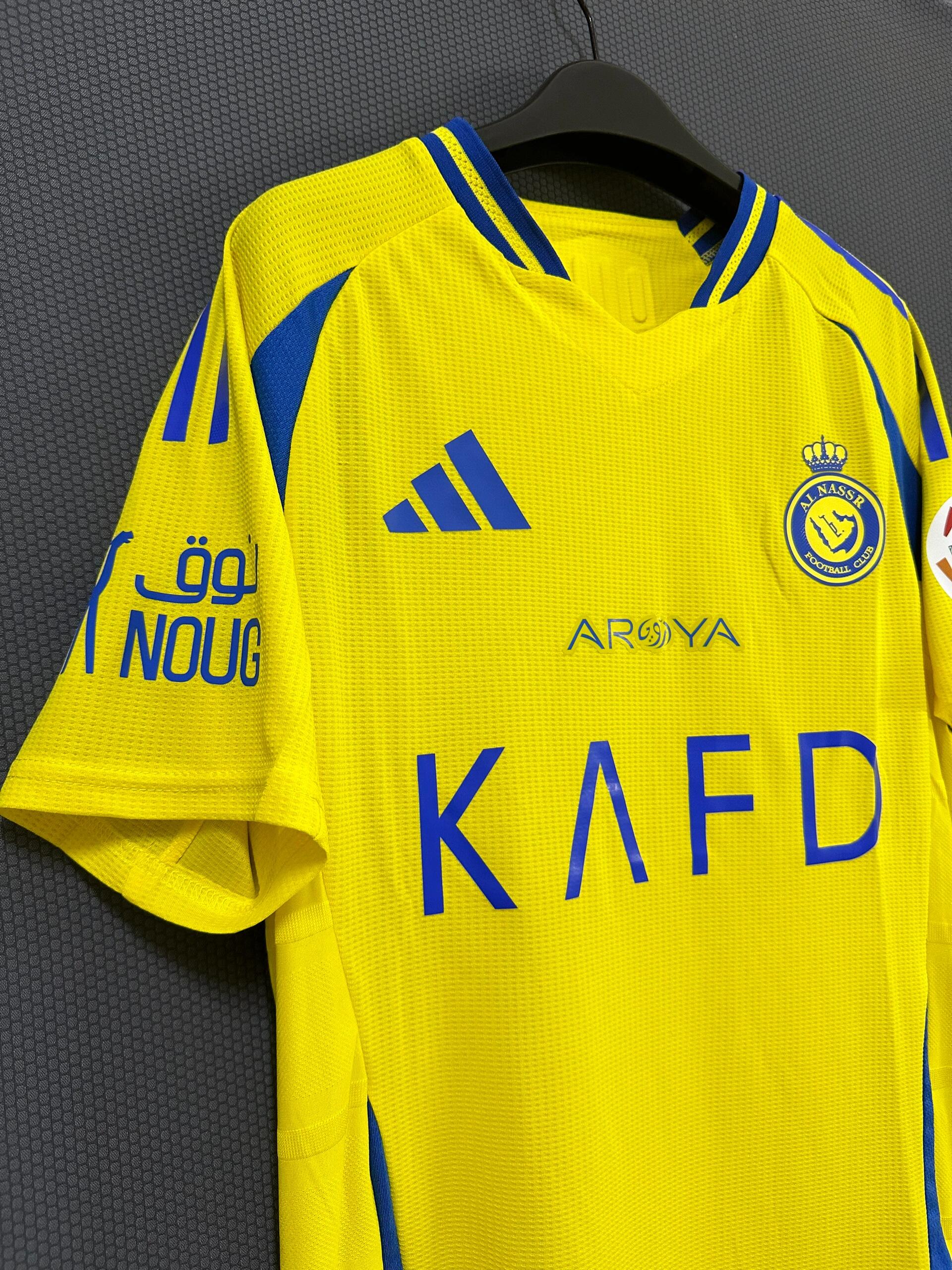 24-25 season Riyadh Victory home jersey, Ronaldo, Mane, Duran, Ahmed