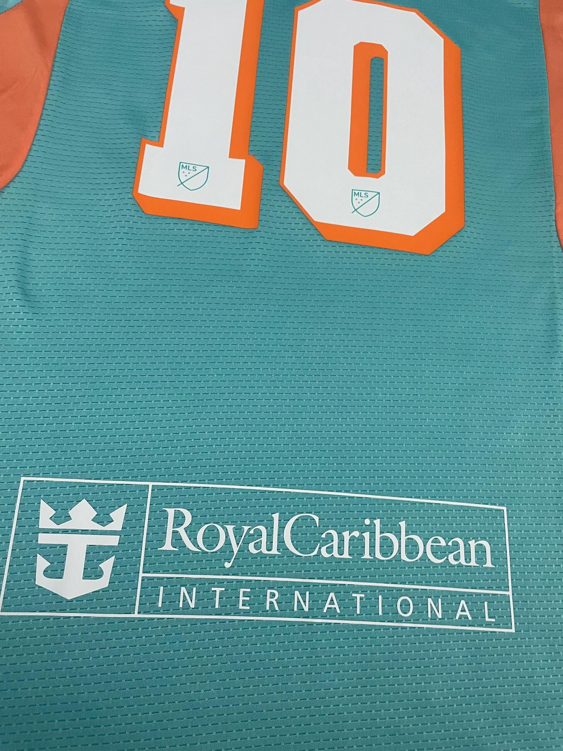 24-25 season Miami away jersey, 10 Messi, 21 Allende, 9 Suarez, 30 Kremaschi