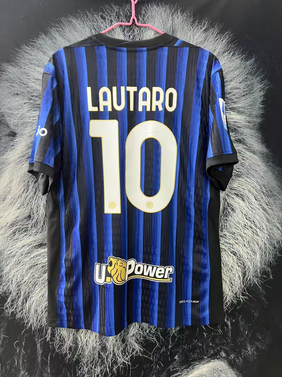 25-26 season Inter Milan home jersey Lautaro, Thuram, Barrera, Dimarco