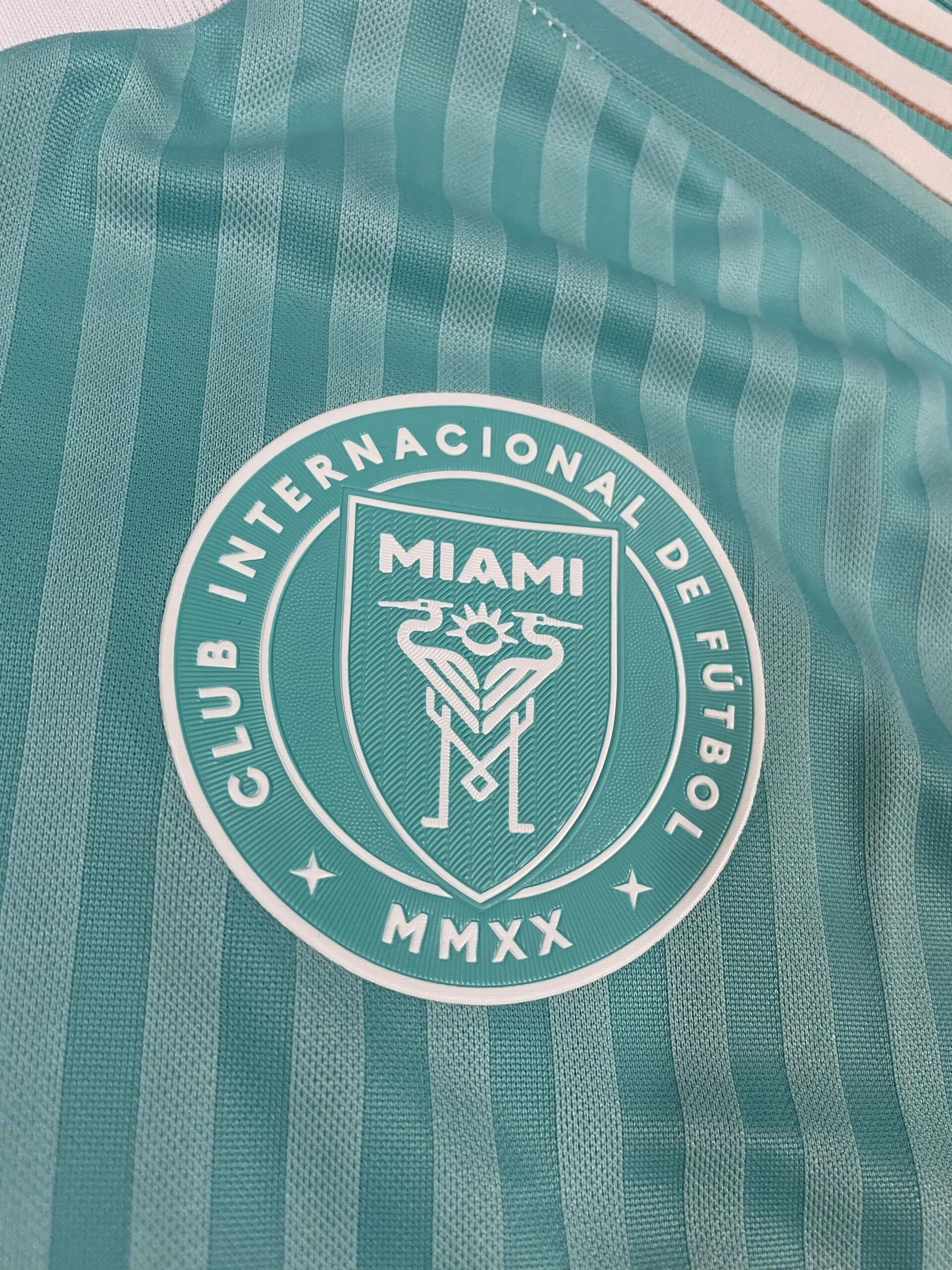 24-25 season Miami away jersey, 10 Messi, 21 Allende, 9 Suarez, 30 Kremaschi