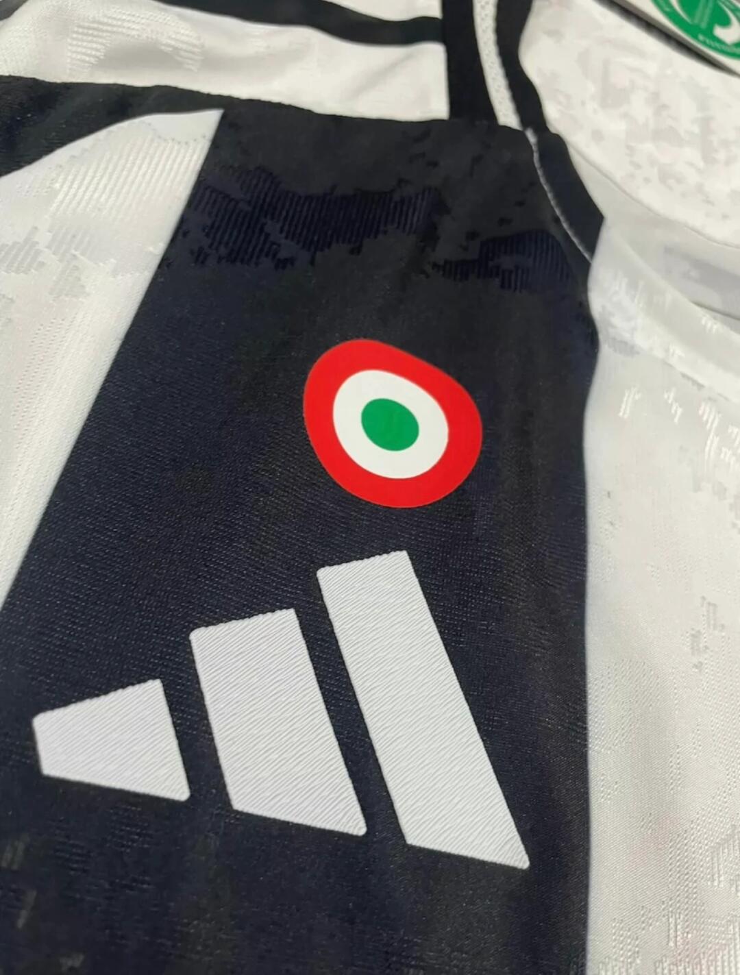 24-25 season Juventus home player jersey, Thuram, Vlahovic, Yildiz, Weah, Conceicao