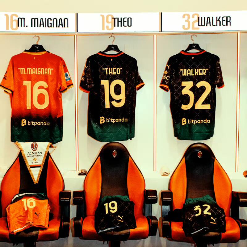 24-25 season AC Milan away jersey, Theo, Felix, Jimenez, Leo