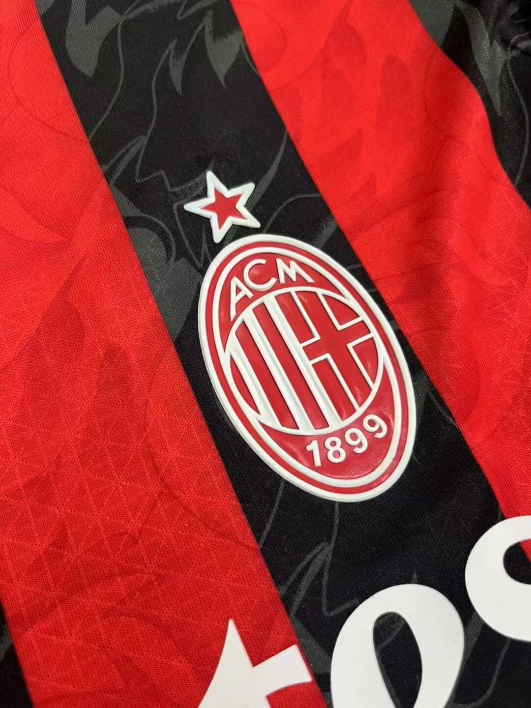 25-26 season AC Milan home jersey, Theo, Felix, Jimenez, Leo