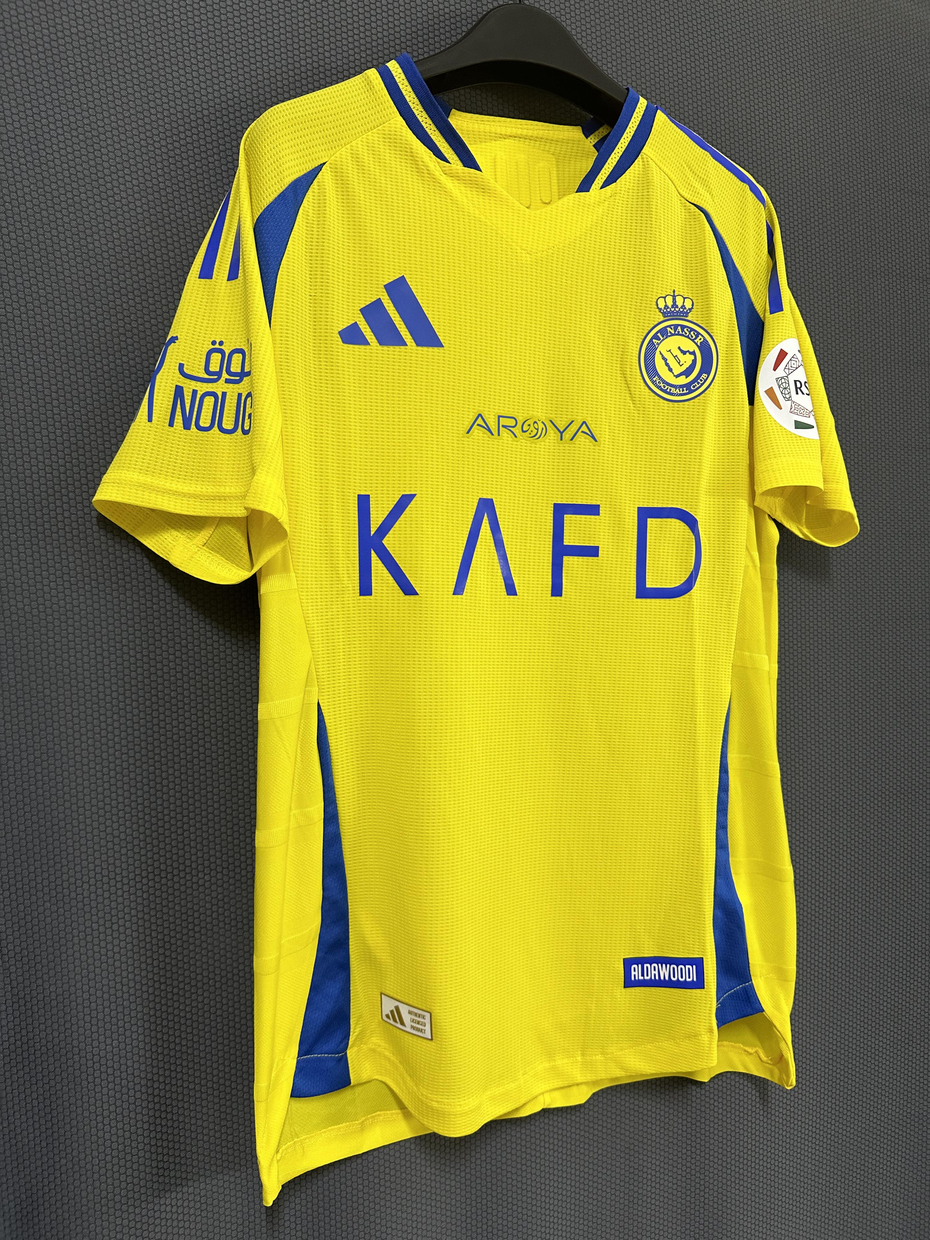 24-25 season Riyadh Victory home jersey, Ronaldo, Mane, Duran, Ahmed