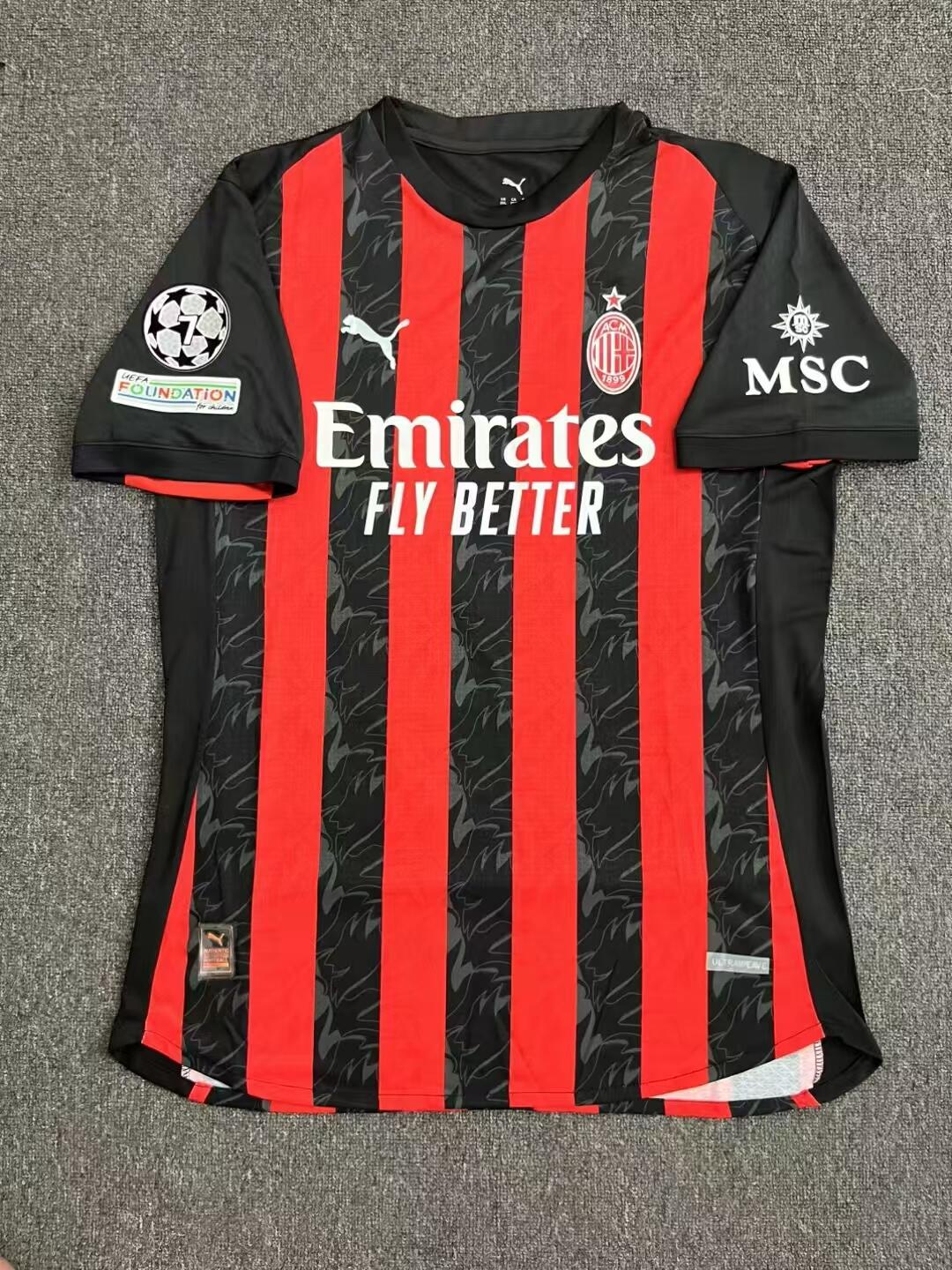 25-26 season AC Milan home jersey, Theo, Felix, Jimenez, Leo