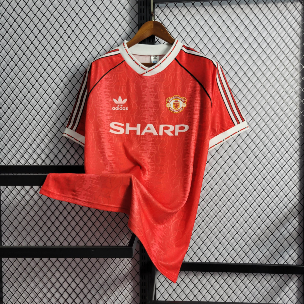 90/91 Retro Manchester United Home Shirt