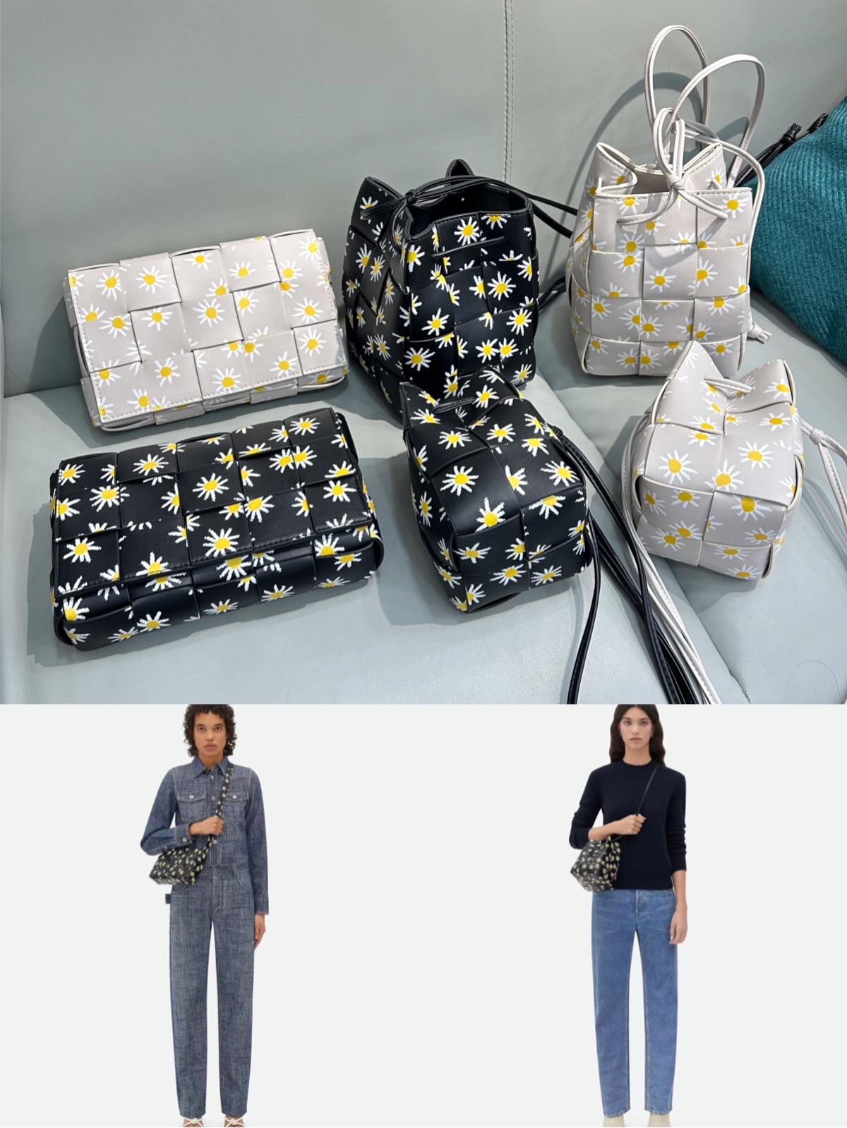 Textured Woven Design Shoulder & Crossbody Bag – 9906B – Casual Daily Use – 31×14×7cm