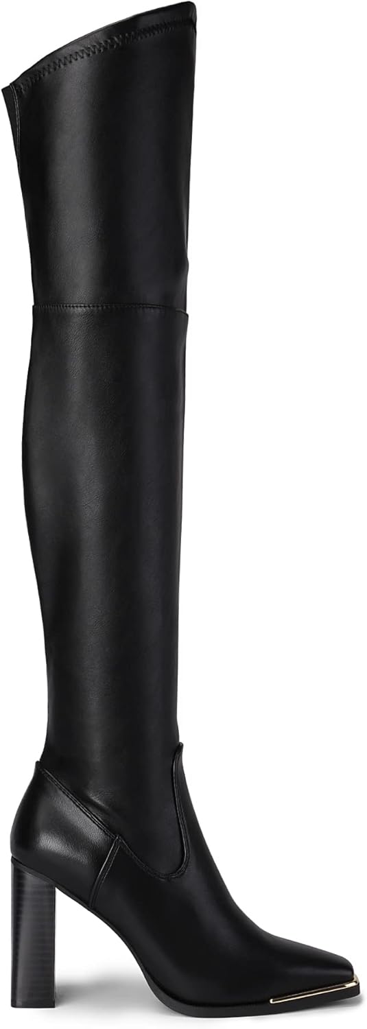Women's Over The Knee Boots Thigh High Square Toe Chunky Block HIgh Heel Long Sexy Fall Boots
