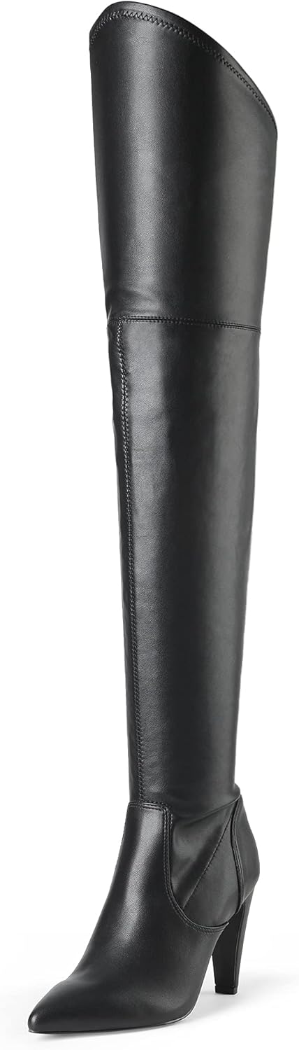 Women's Thigh High Boots Over The Knee Heels Long Sexy Pointed Toe Boots