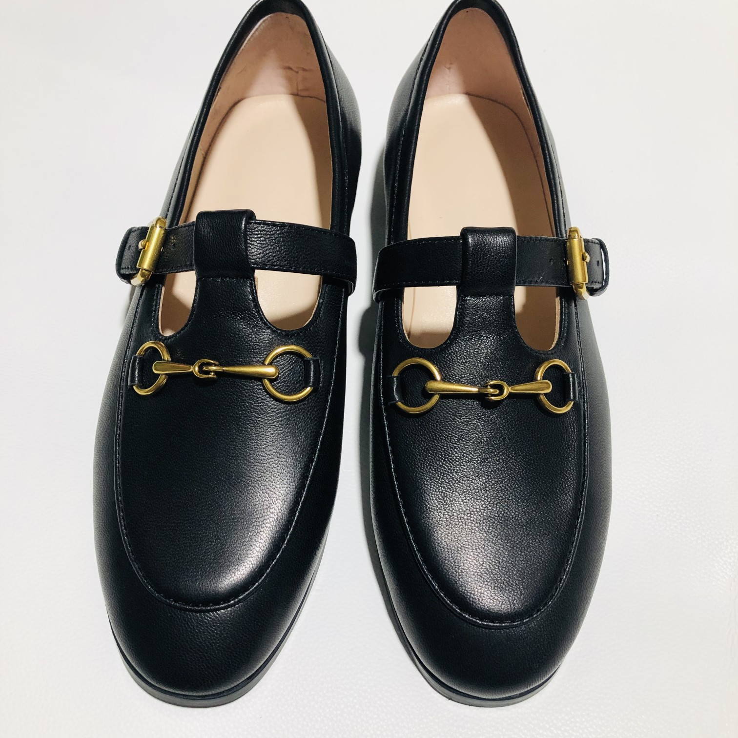 Horsebit Loafers Mixed Leather 3 Colors Rubber Sole 35–40