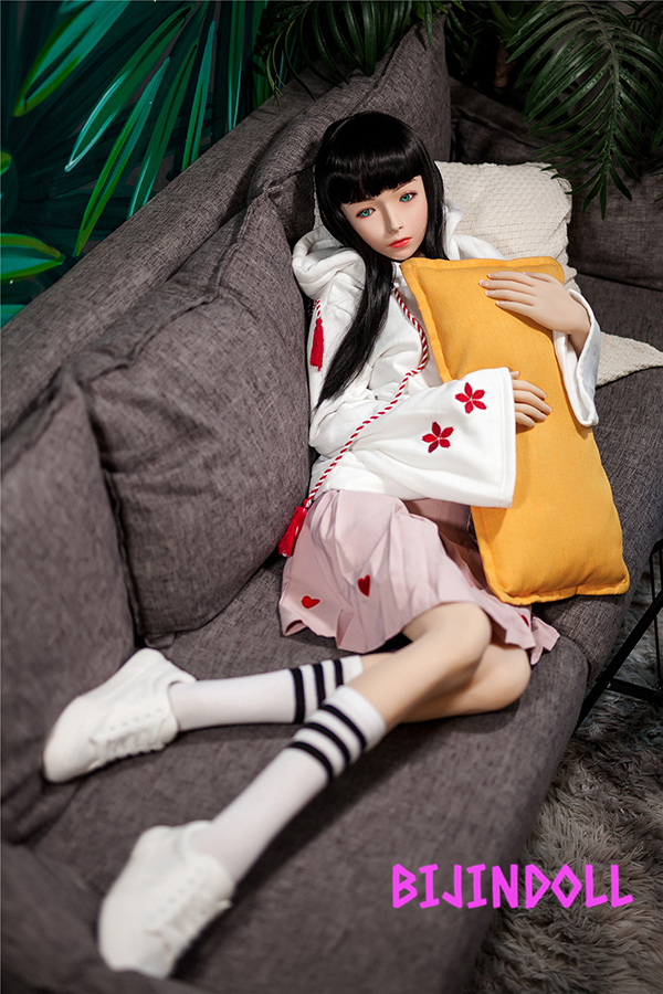 XYDOLL 152cm A-cup EVA シリコン頭部+TPE材質ボディ 黒髪・ロングラブドール