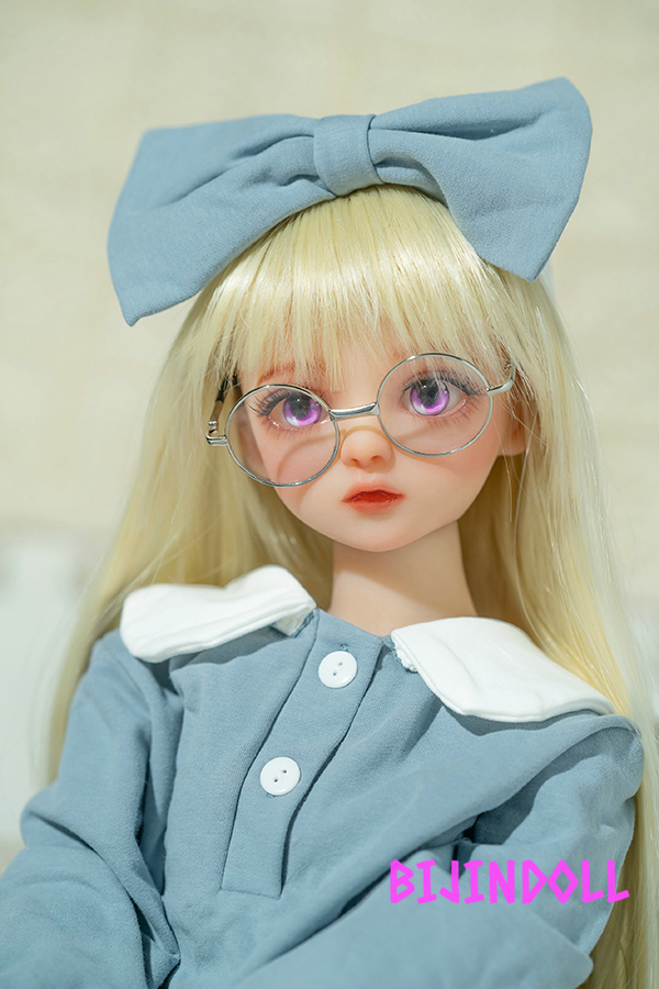 AXBDOLL#TA11 65cm 貧乳 tpe製 ロシア人の金髪メガネ幼女ミニロリドール
