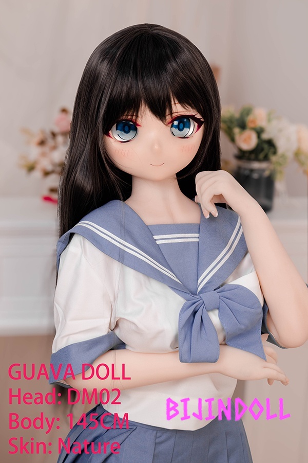 GUAVADOLL 145cm DM02 Aカップ ノーマル肌 PVCヘッド 二次元 ラブドール 美少女  女子生徒 セックスドール