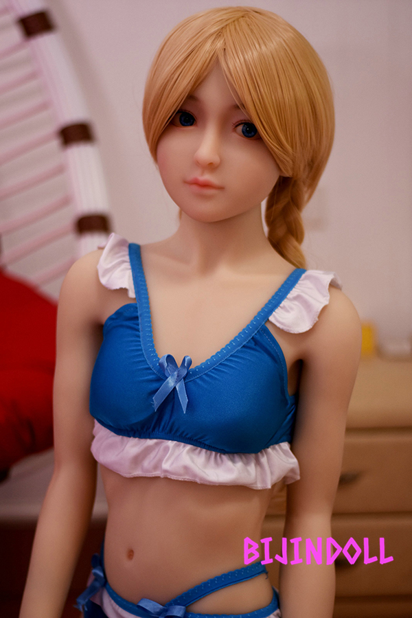 AXBDOLL#A16 130cm バスト中 tpe製 異国金髪二重三つ編みロリセックス人形
